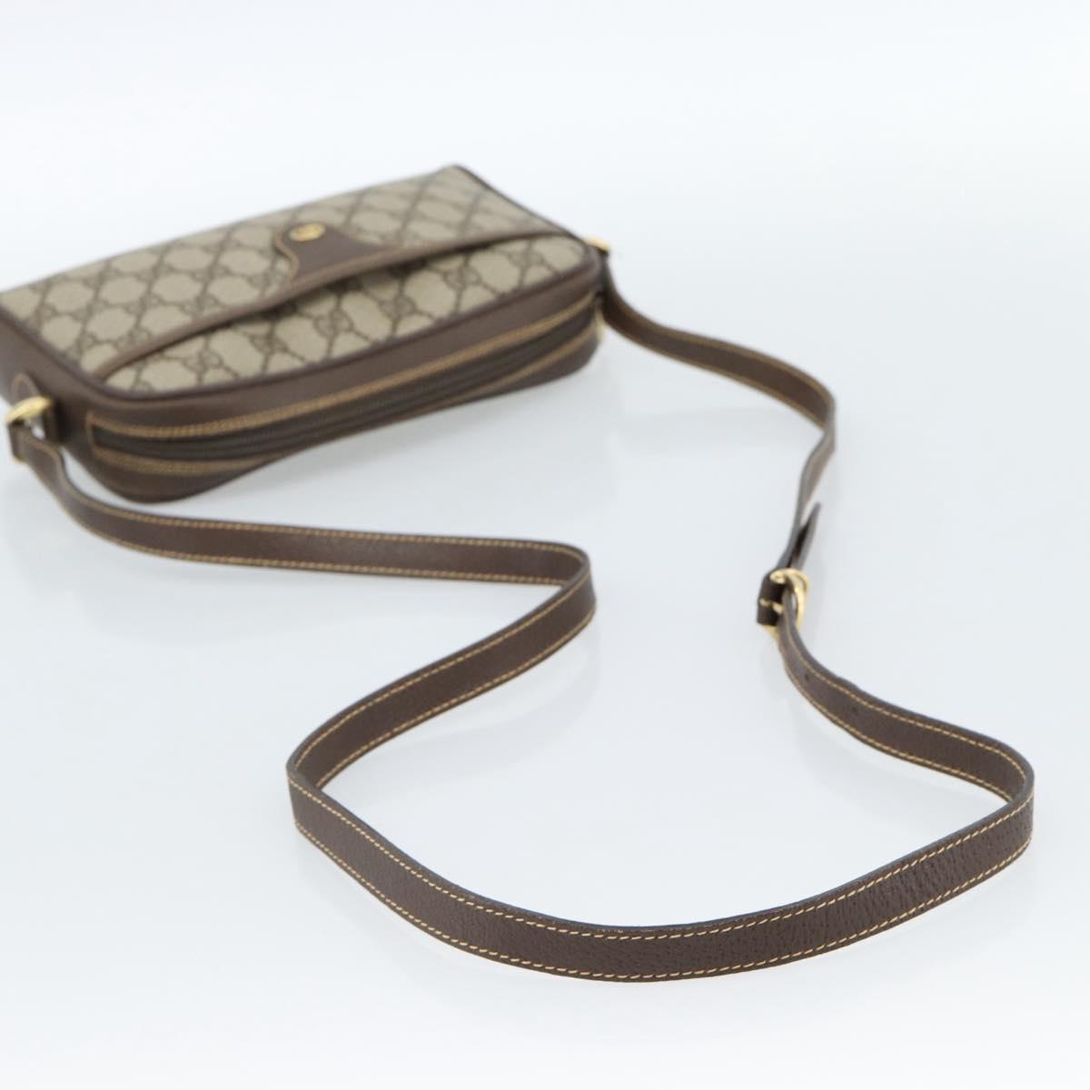 GUCCI GG Supreme Shoulder Bag PVC Beige Gold 001 58 6594 Auth 184522