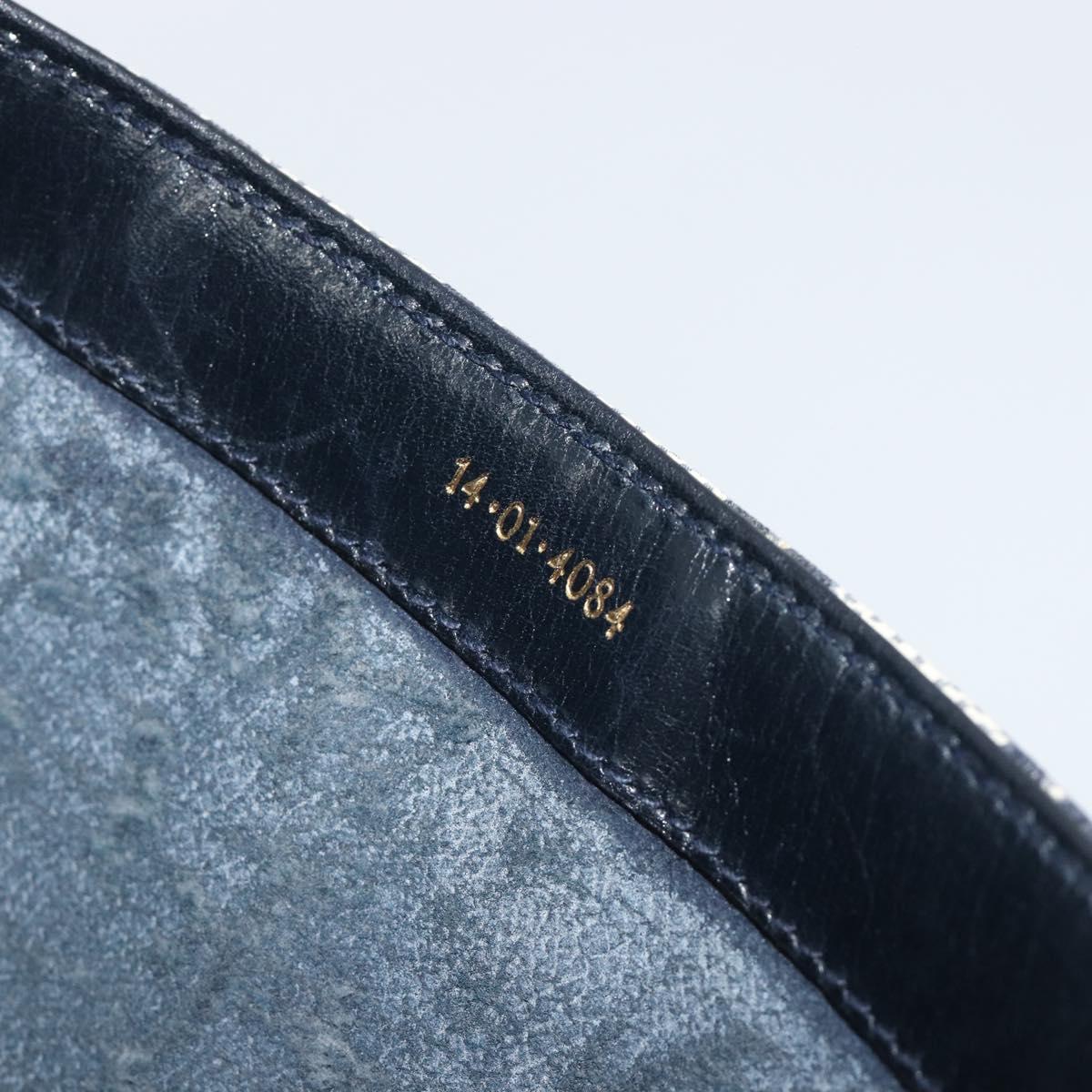 GUCCI GG Supreme Shoulder Bag PVC Navy Gold 14 01 4084 Auth 184523