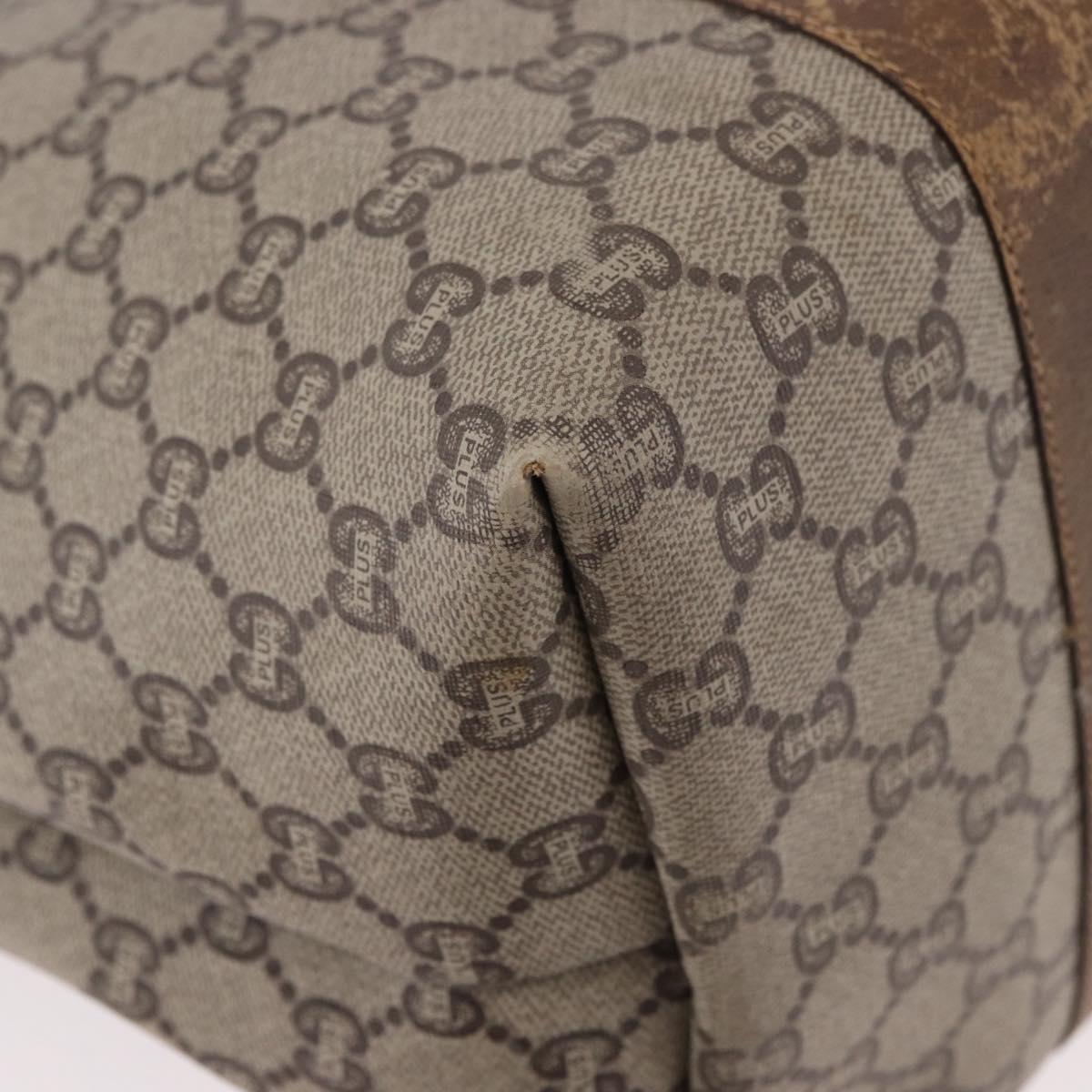 GUCCI GG Supreme Web Sherry Line Boston Bag PVC Beige Red Green Auth 184525