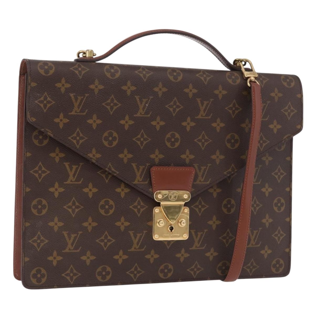 LOUIS VUITTON Monogram Porte Documents Bandouliere Bag M53338 LV Auth 184557