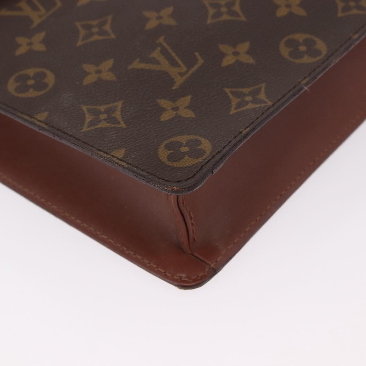 LOUIS VUITTON Monogram Porte Documents Bandouliere Bag M53338 LV Auth 184557