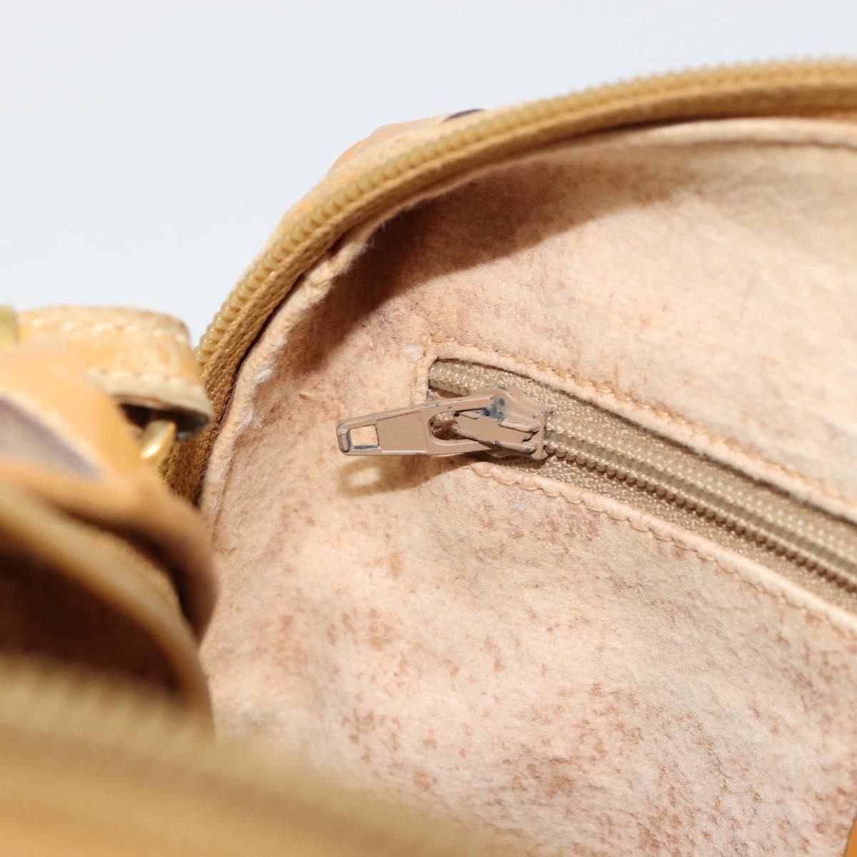 GUCCI Micro GG Supreme Shoulder Bag PVC Beige Gold 007 115 4916 Auth 184563