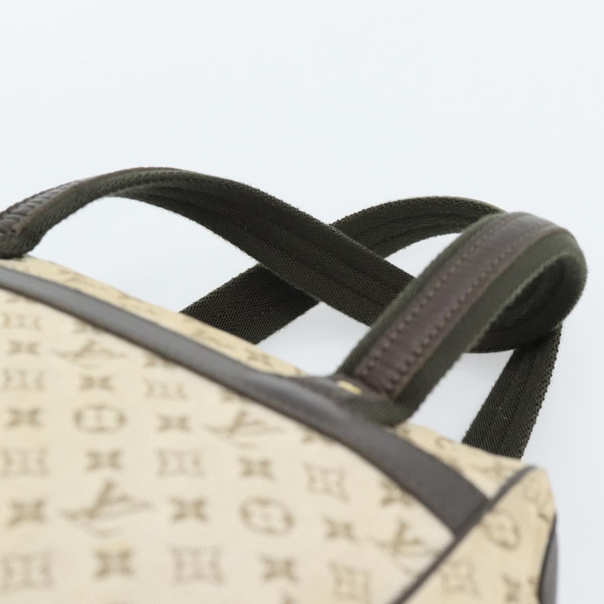 LOUIS VUITTON Monogram Mini Josephine PM Hand Bag Khaki M92215 LV Auth 184565