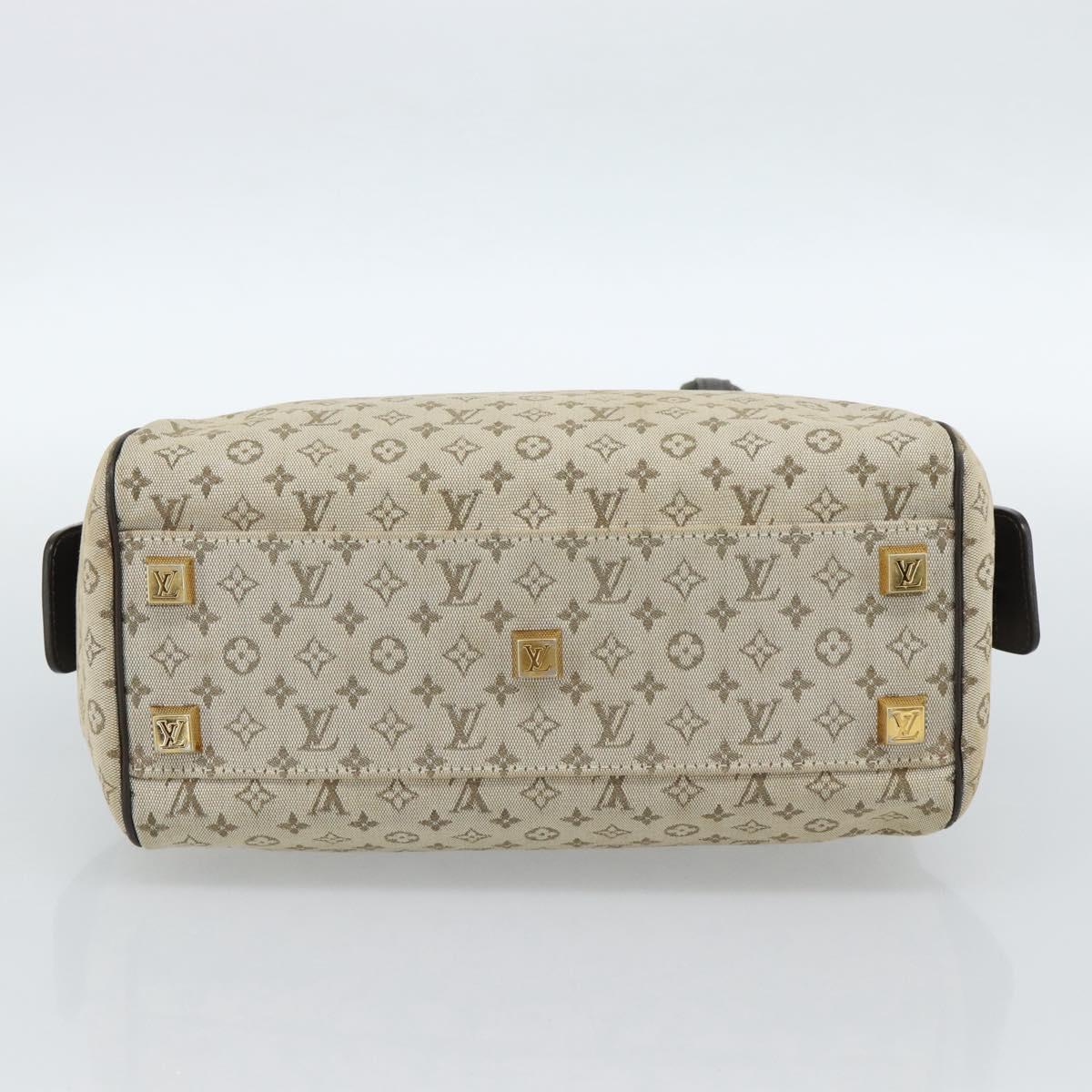 LOUIS VUITTON Monogram Mini Josephine PM Hand Bag Khaki M92215 LV Auth 184565