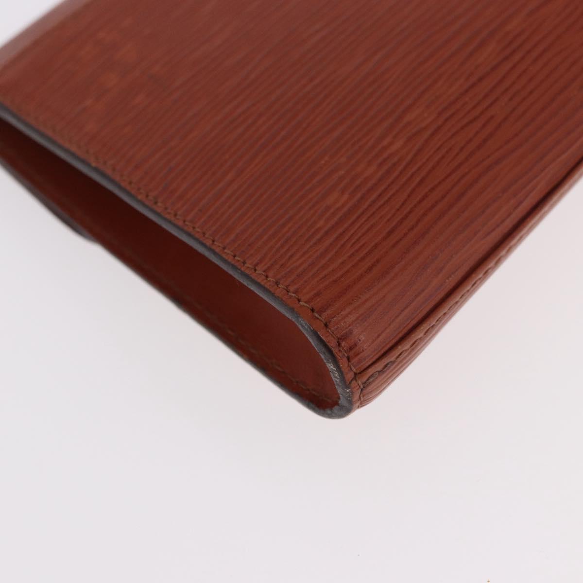 LOUIS VUITTON Epi Art Deco Clutch Bag Brown M52633 LV Auth 184570