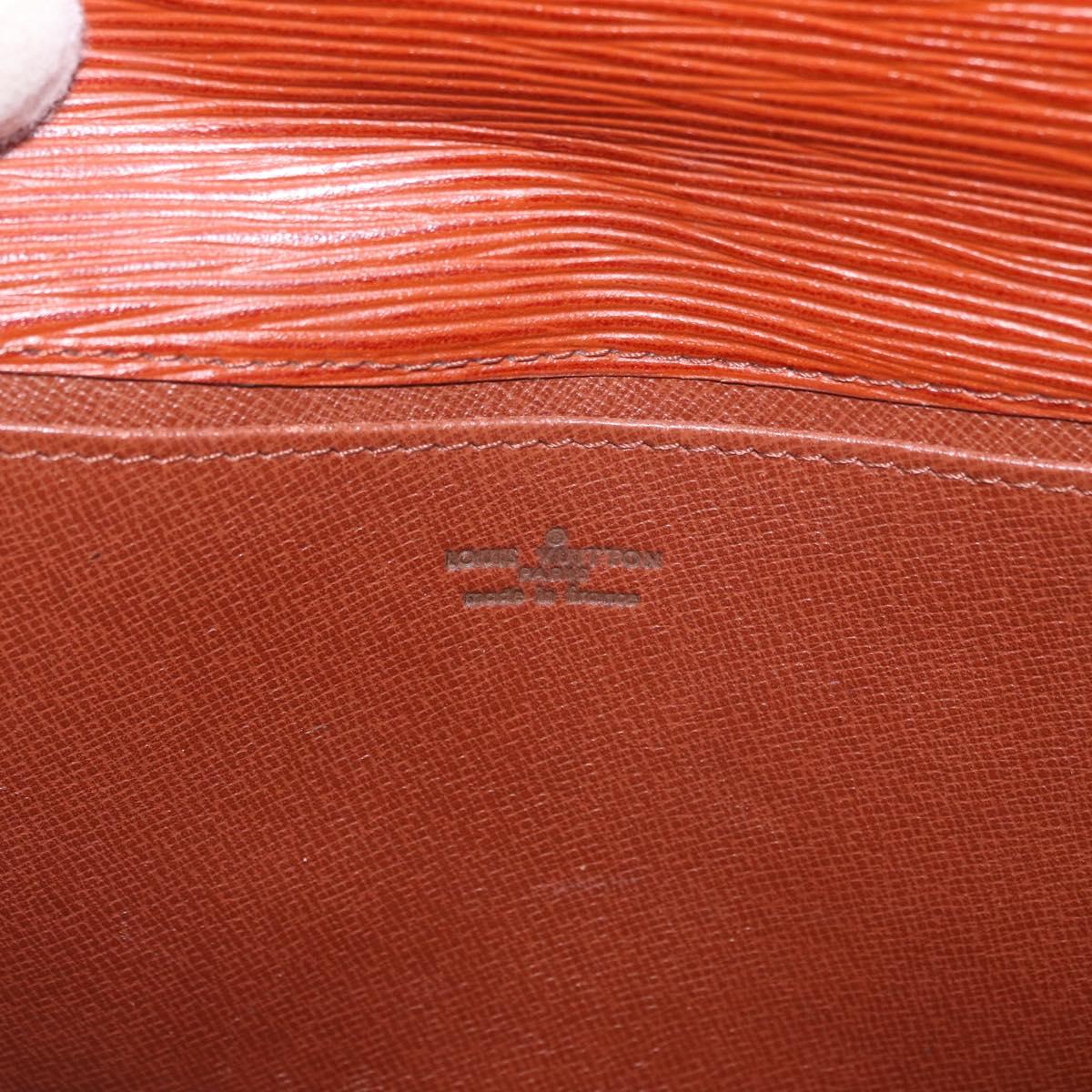LOUIS VUITTON Epi Art Deco Clutch Bag Brown M52633 LV Auth 184570