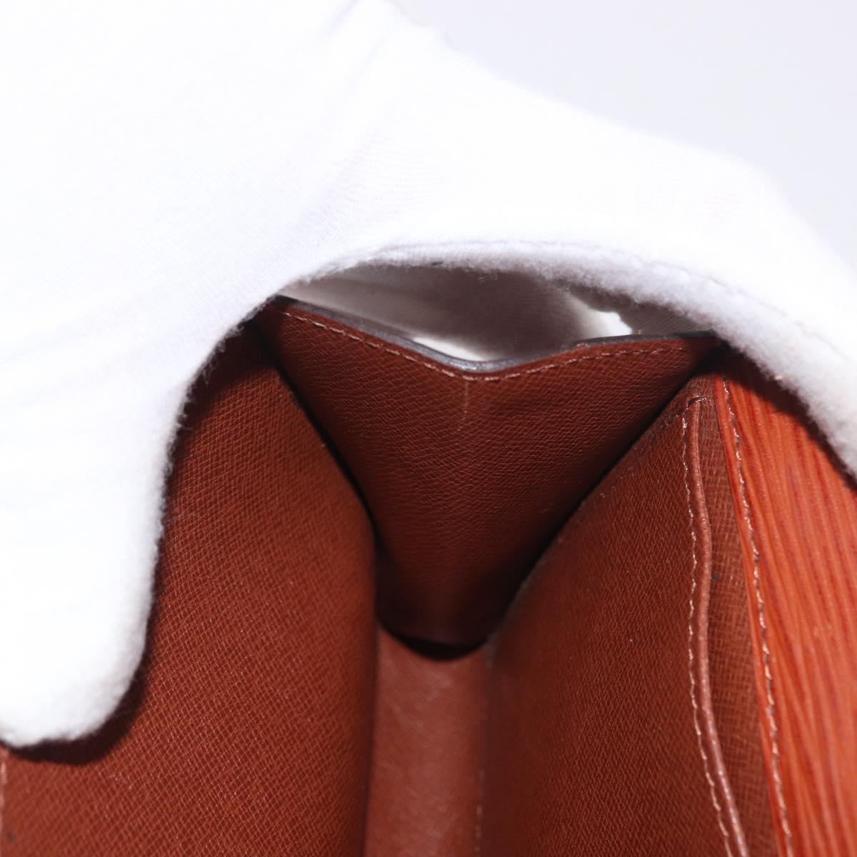LOUIS VUITTON Epi Art Deco Clutch Bag Brown M52633 LV Auth 184570