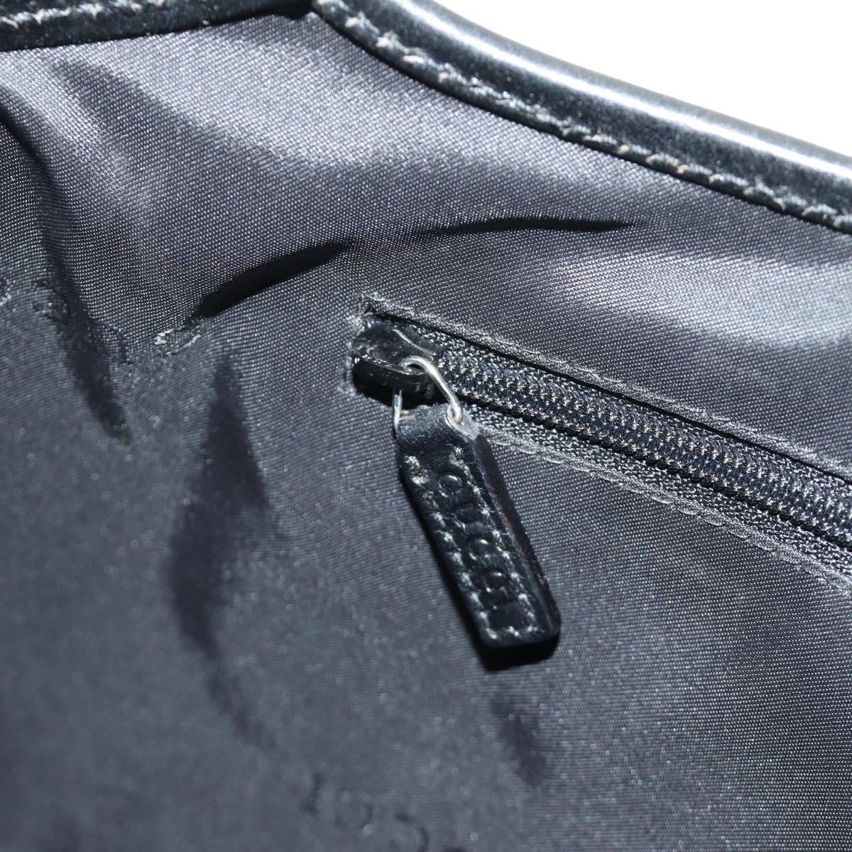 GUCCI Jackie Shoulder Bag Leather Black Silver 001 3306 2684 Auth 184583SAM