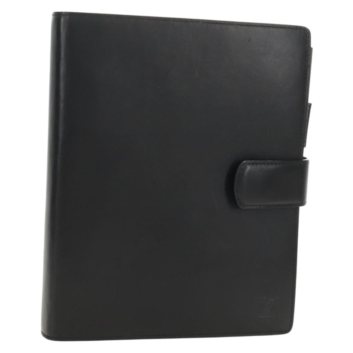 LOUIS VUITTON Nomad Agenda GM Day Planner Cover Black R20477 LV Auth 184586V