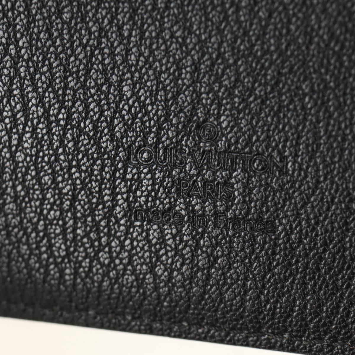 LOUIS VUITTON Nomad Agenda GM Day Planner Cover Black R20477 LV Auth 184586V