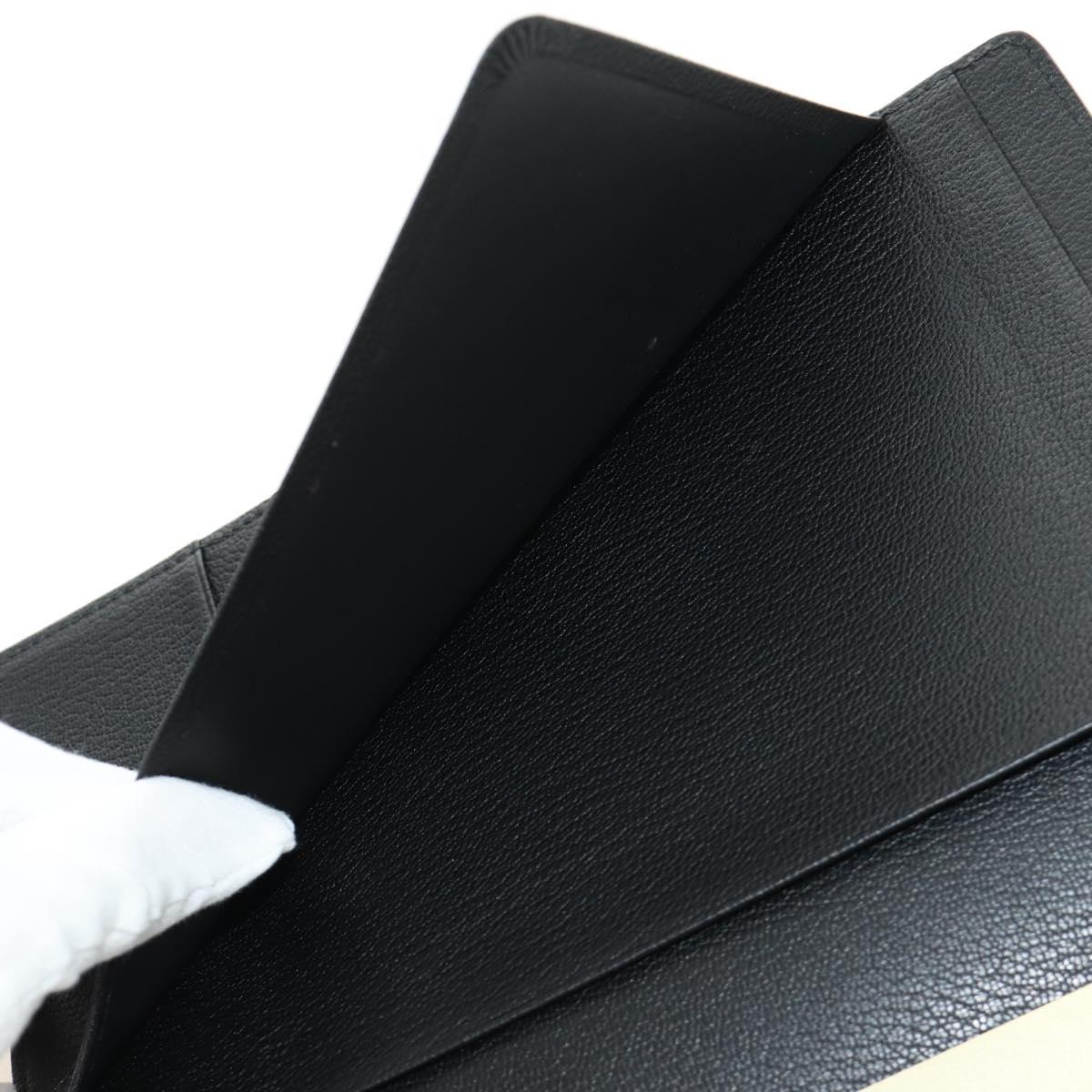 LOUIS VUITTON Nomad Agenda GM Day Planner Cover Black R20477 LV Auth 184586V