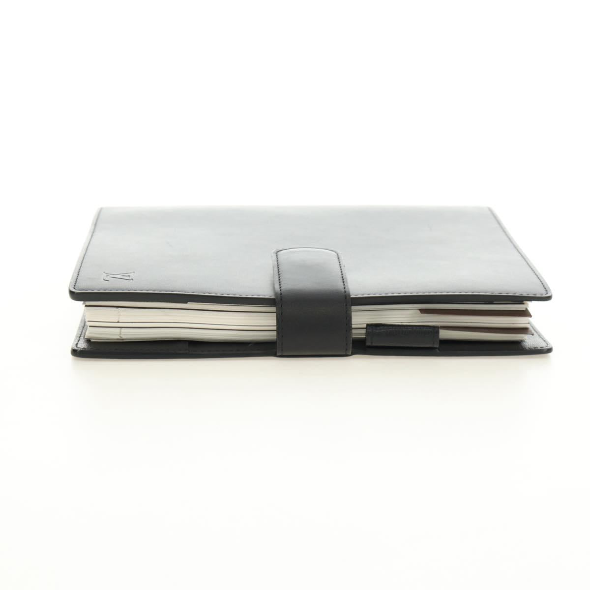 LOUIS VUITTON Nomad Agenda GM Day Planner Cover Black R20477 LV Auth 184586V
