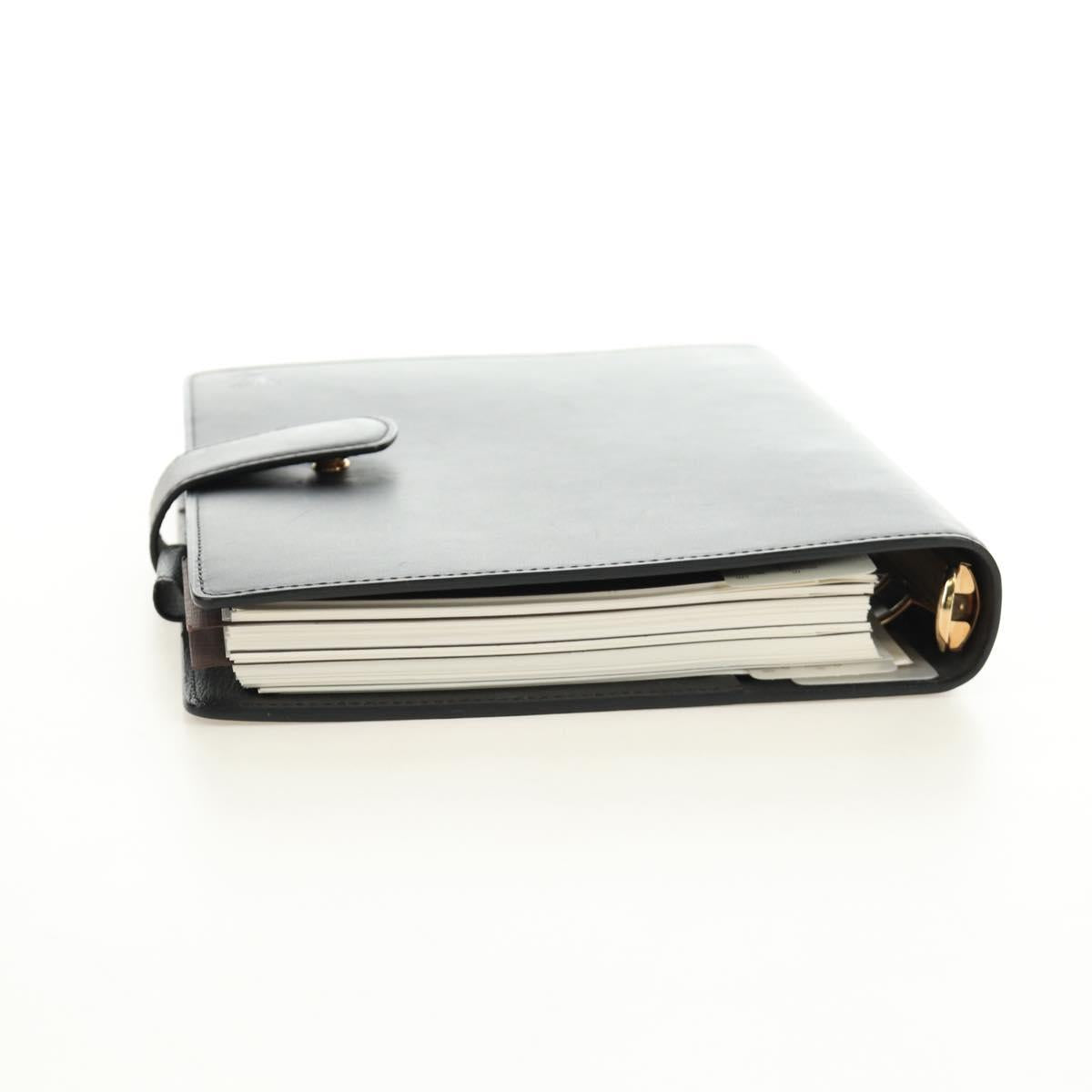 LOUIS VUITTON Nomad Agenda GM Day Planner Cover Black R20477 LV Auth 184586V