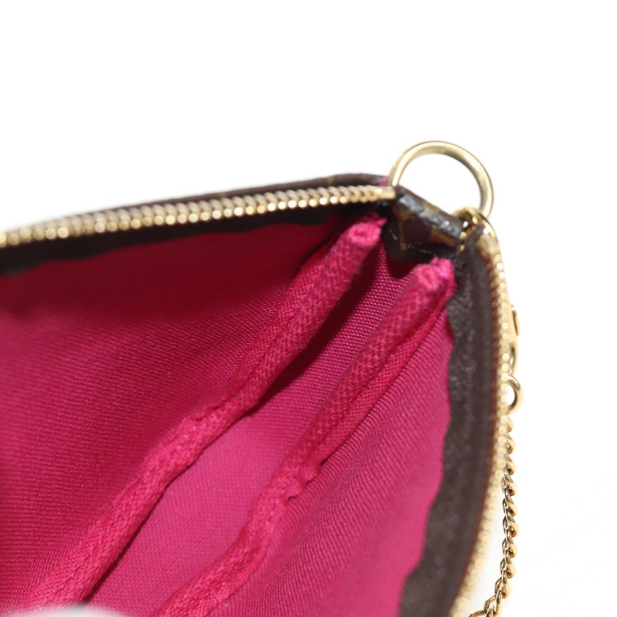 LOUIS VUITTON Monogram Vivienne Mini Pochette Accessoires M69752 Auth 184588SAM