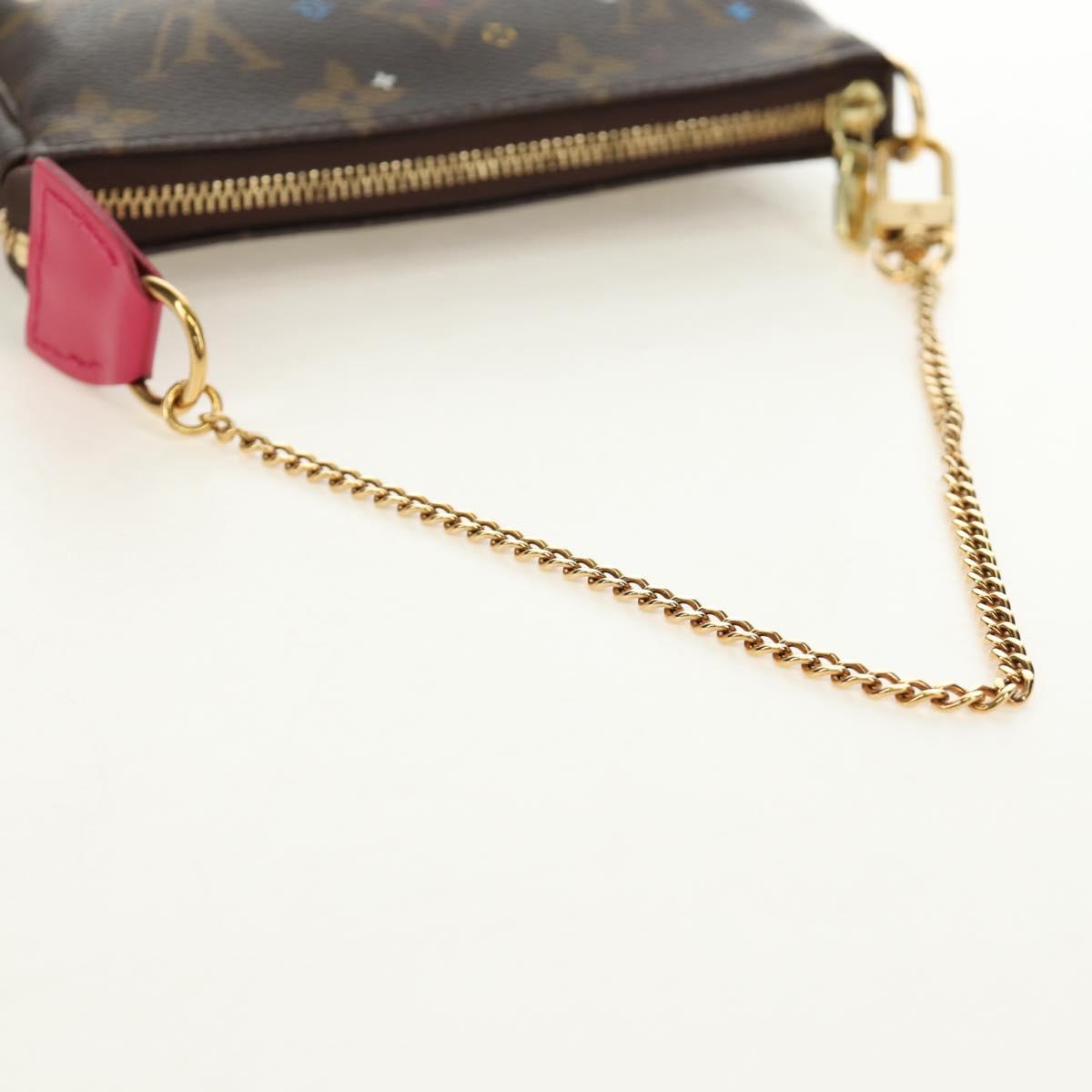 LOUIS VUITTON Monogram Vivienne Mini Pochette Accessoires M69752 Auth 184588SAM
