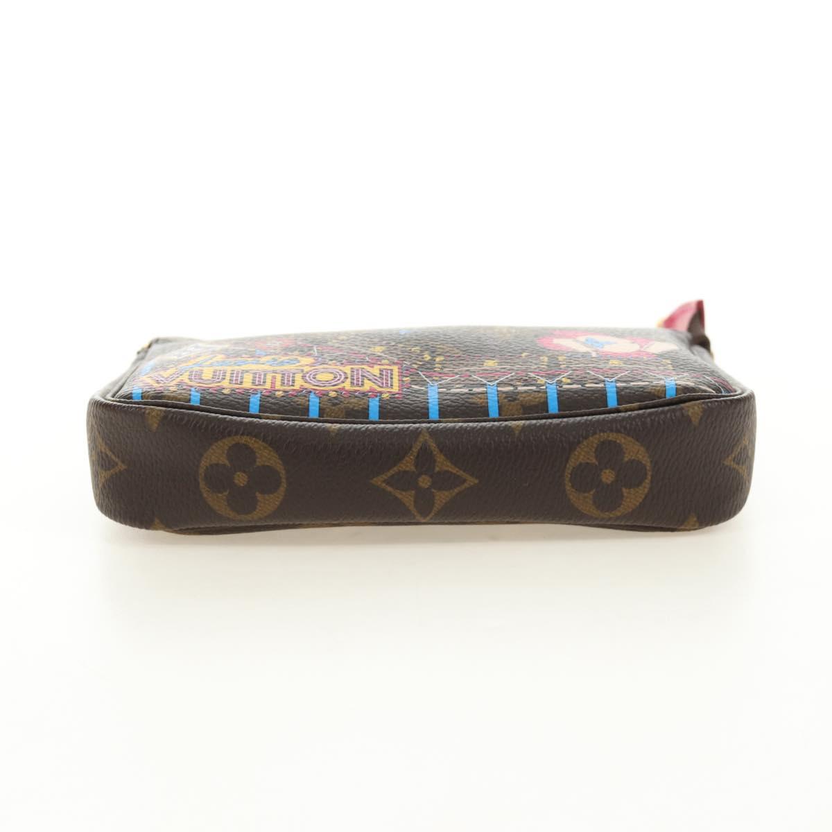 LOUIS VUITTON Monogram Vivienne Mini Pochette Accessoires M69752 Auth 184588SAM