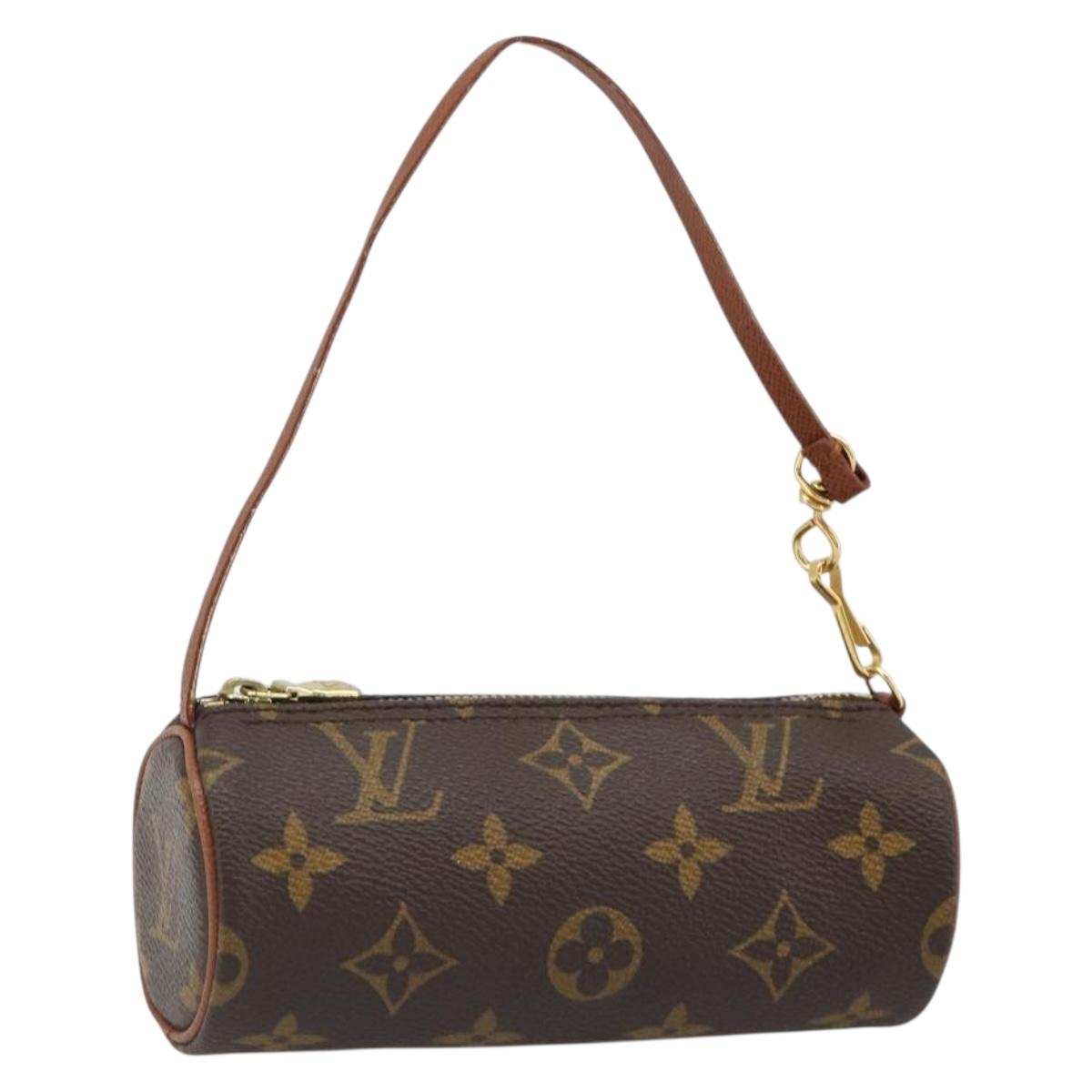 LOUIS VUITTON Monogram Papillon Pouch LV Auth 184595