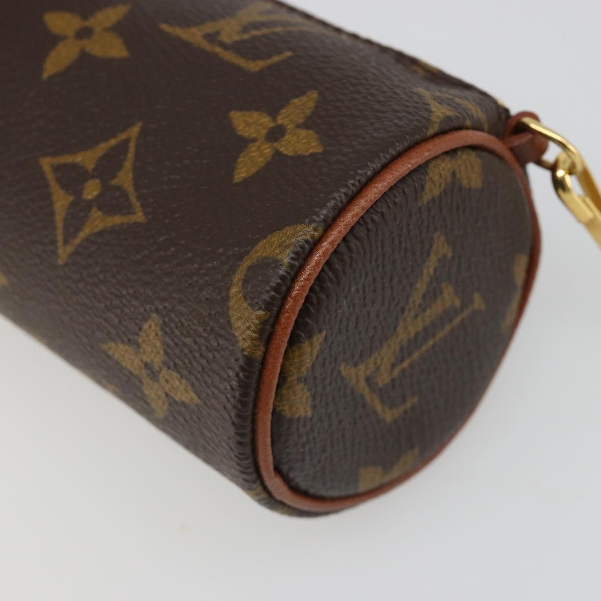 LOUIS VUITTON Monogram Papillon Pouch LV Auth 184595