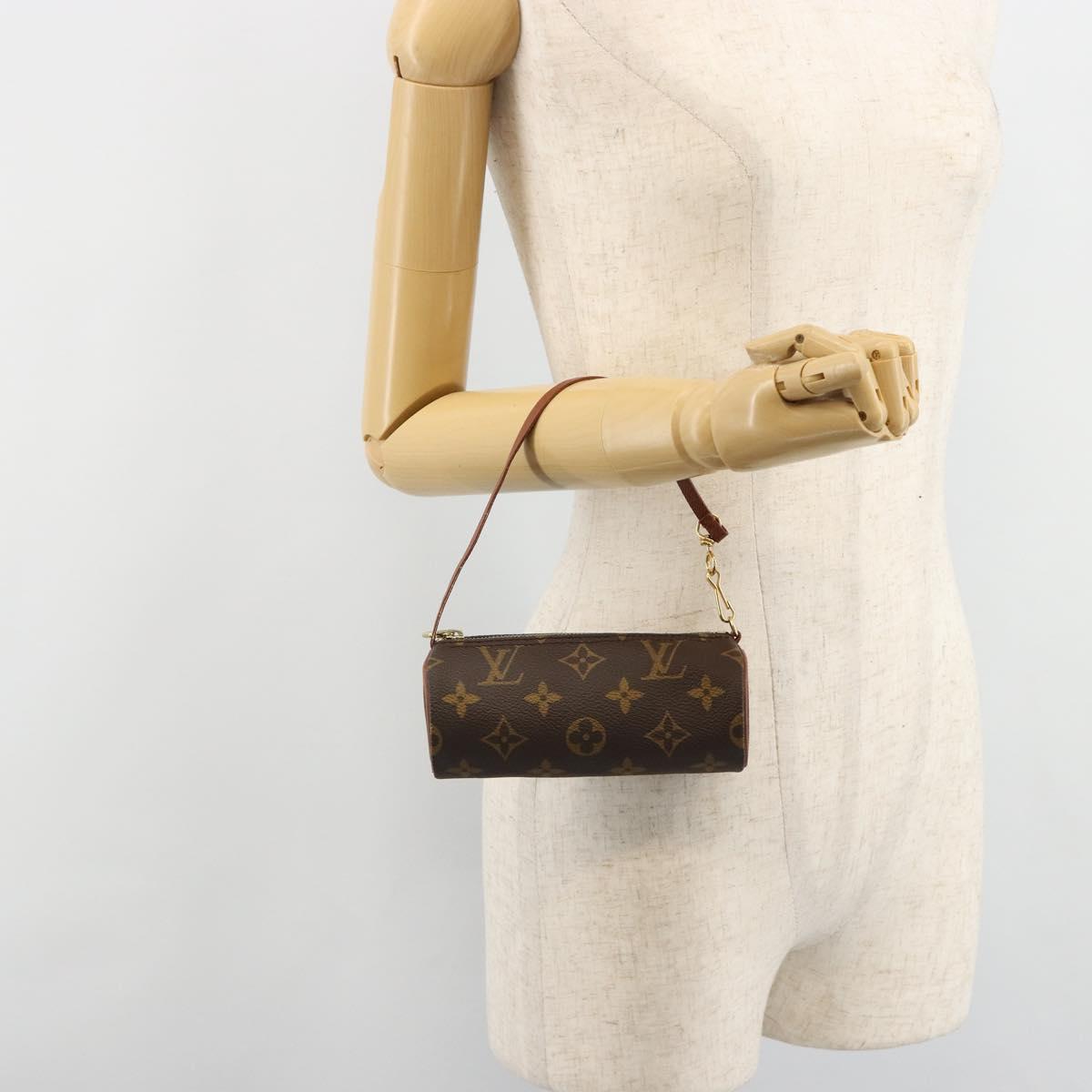 LOUIS VUITTON Monogram Papillon Pouch LV Auth 184595