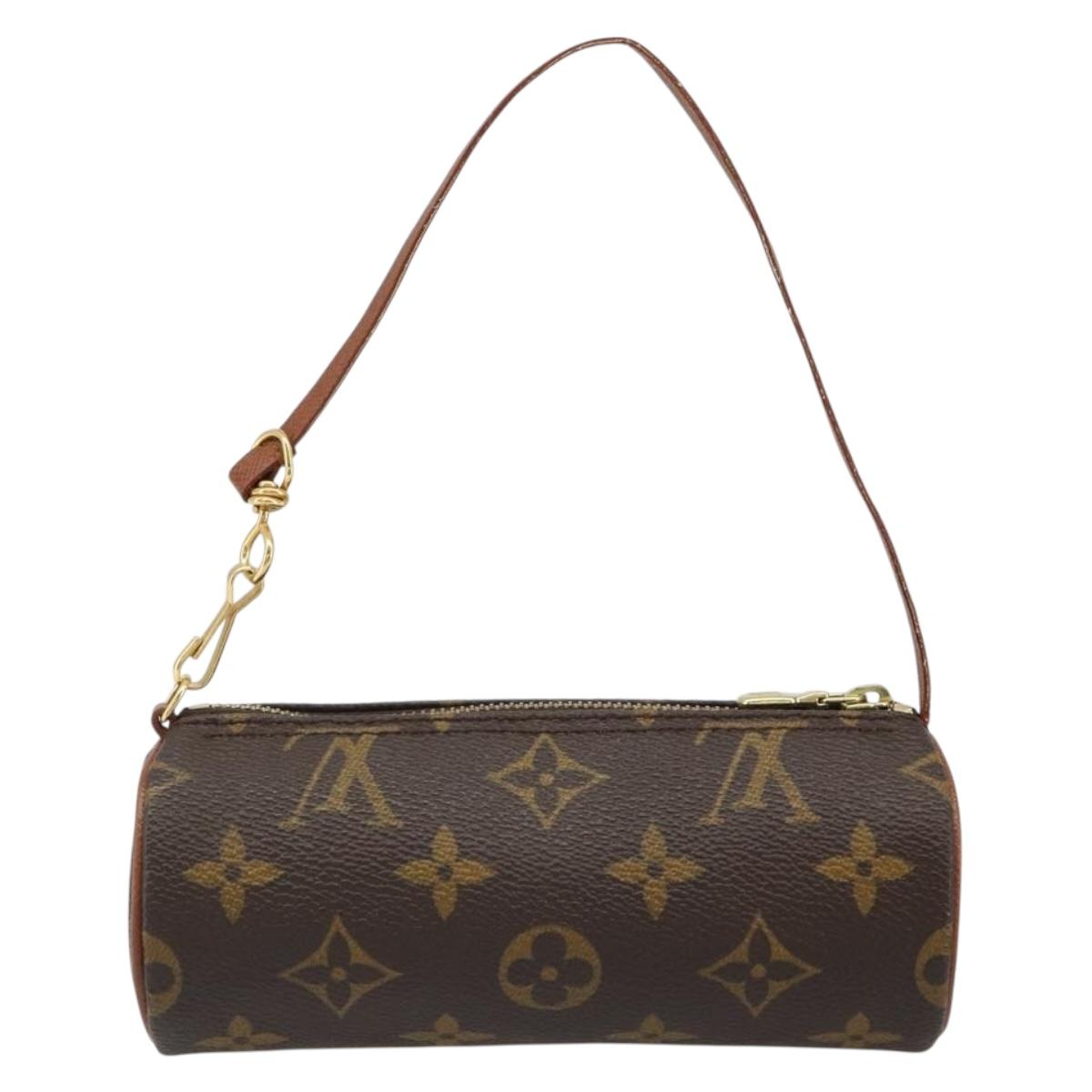 LOUIS VUITTON Monogram Papillon Pouch LV Auth 184595