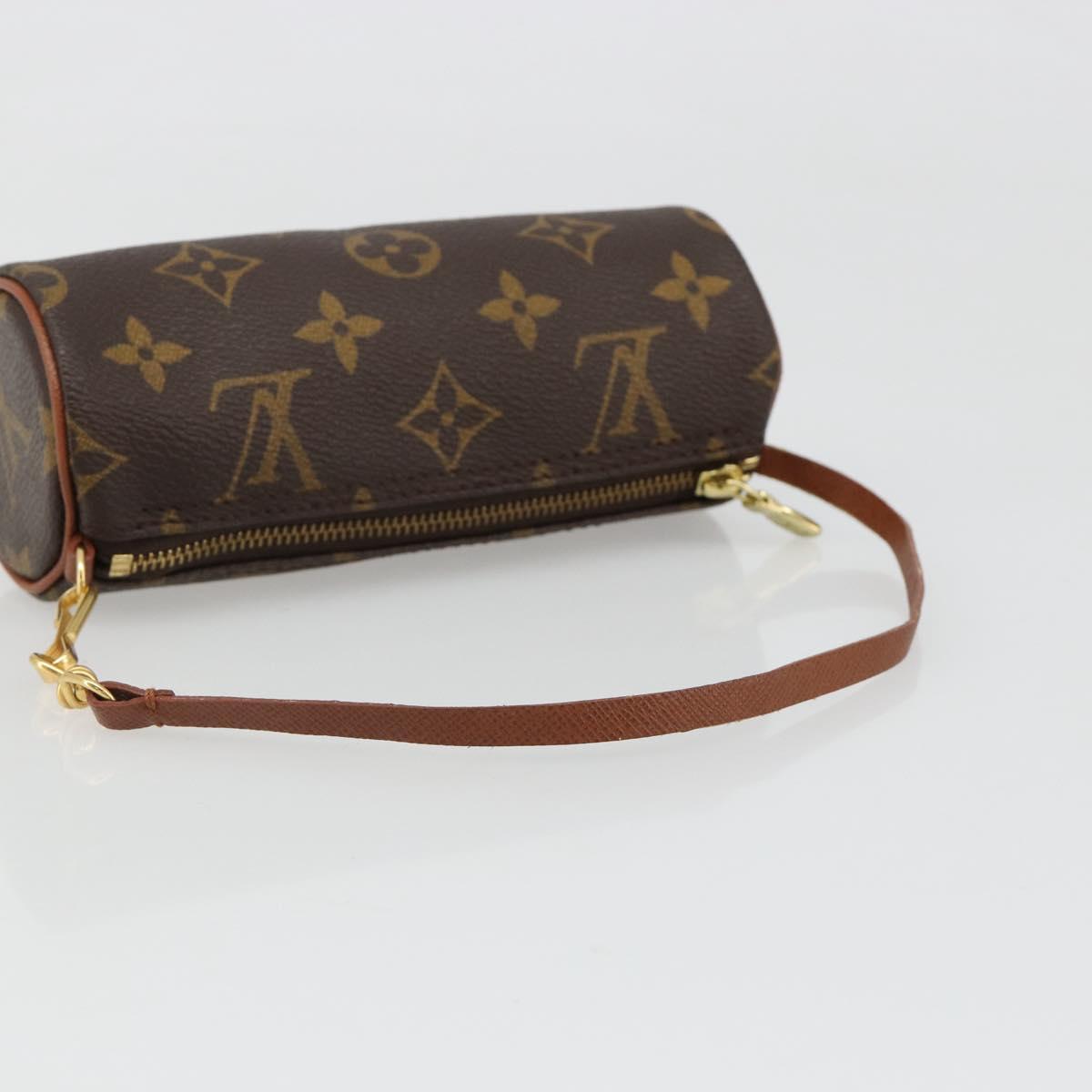 LOUIS VUITTON Monogram Papillon Pouch LV Auth 184595