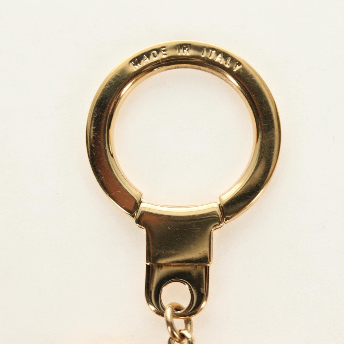 LOUIS VUITTON Porte Cles Pastille Key Holder metal Gold M65381 LV Auth 184598V