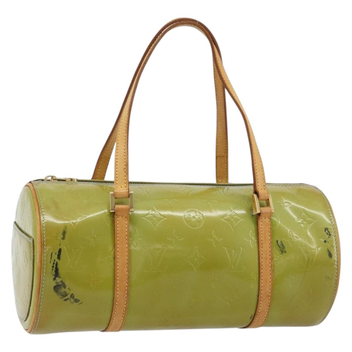 LOUIS VUITTON Monogram Vernis Bedford Hand Bag Baby Blue M91007 LV Auth 184613