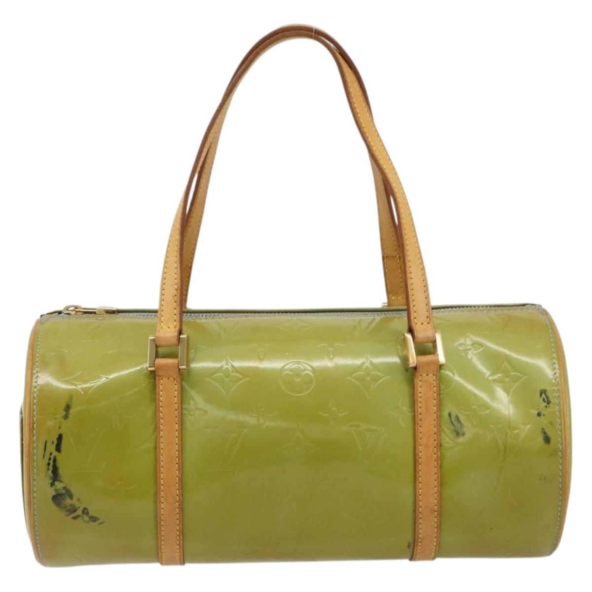 LOUIS VUITTON Monogram Vernis Bedford Hand Bag Baby Blue M91007 LV Auth 184613