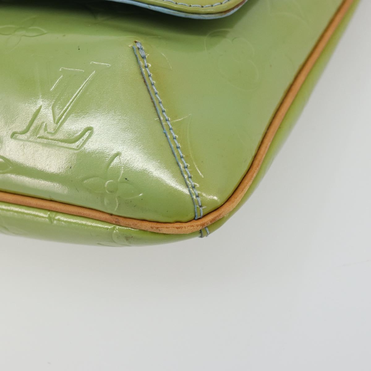 LOUIS VUITTON Monogram Vernis Thompson Street Bag Baby Blue M91009 Auth 184614