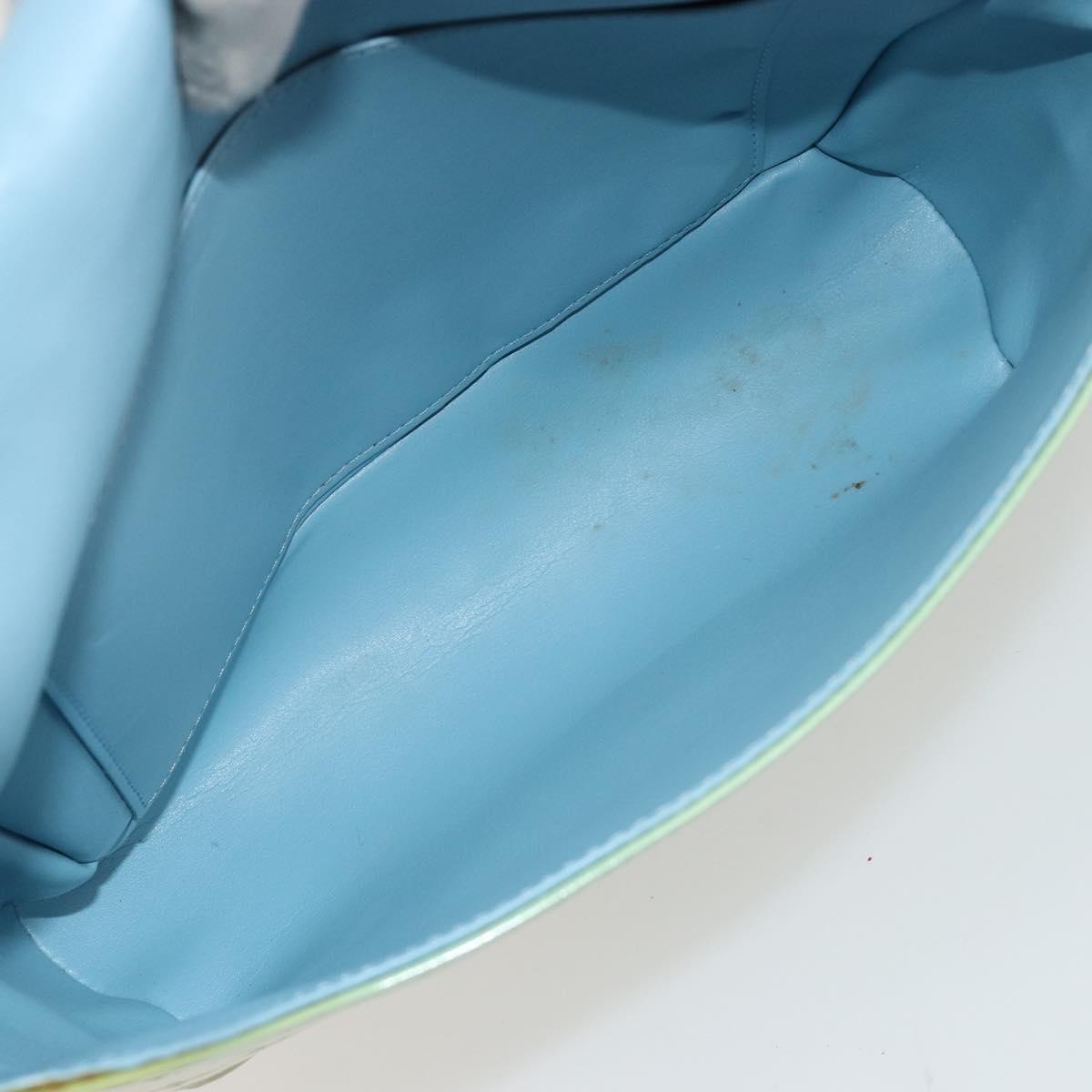 LOUIS VUITTON Monogram Vernis Thompson Street Bag Baby Blue M91009 Auth 184614