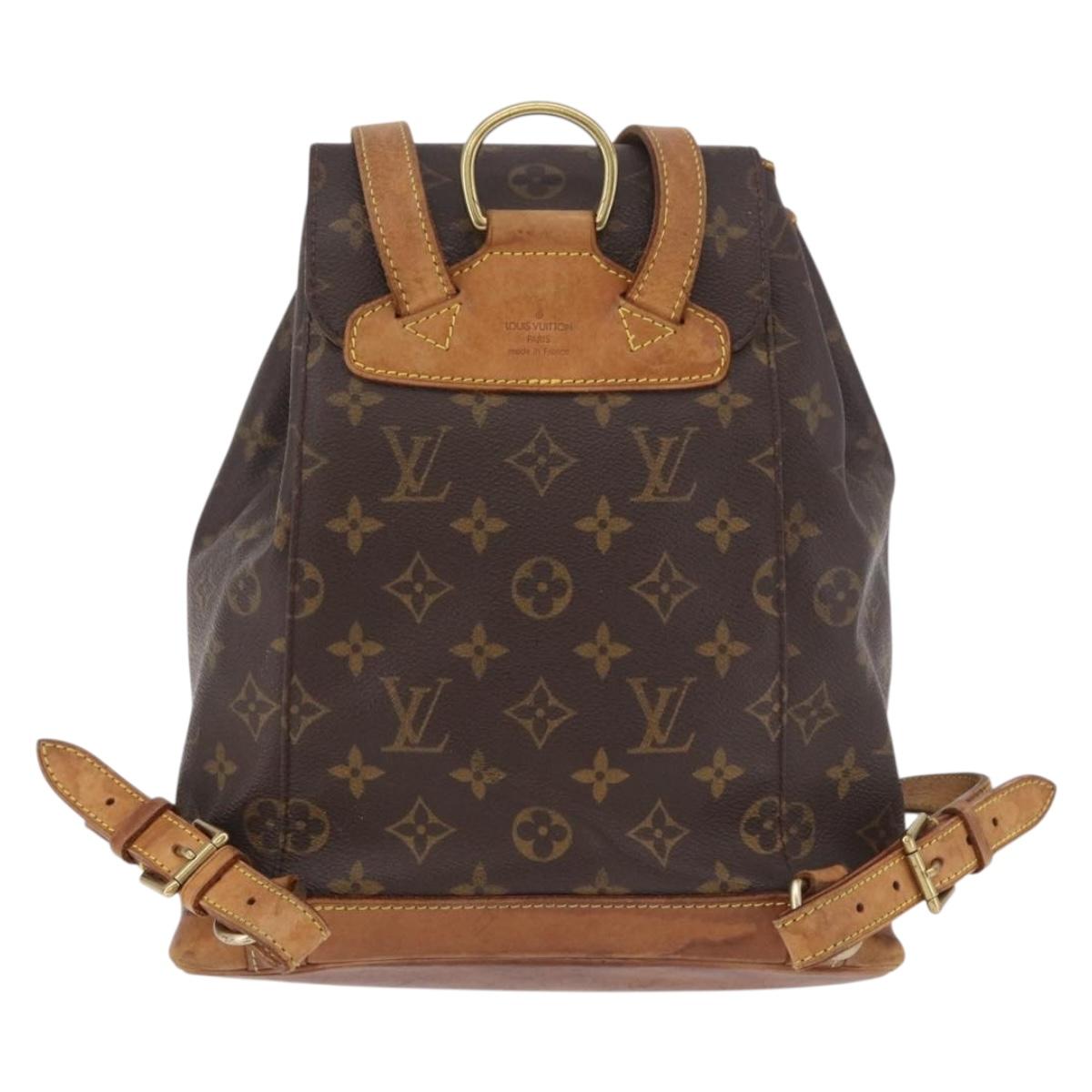 LOUIS VUITTON Monogram Montsouris MM Backpack M51136 LV Auth 184620