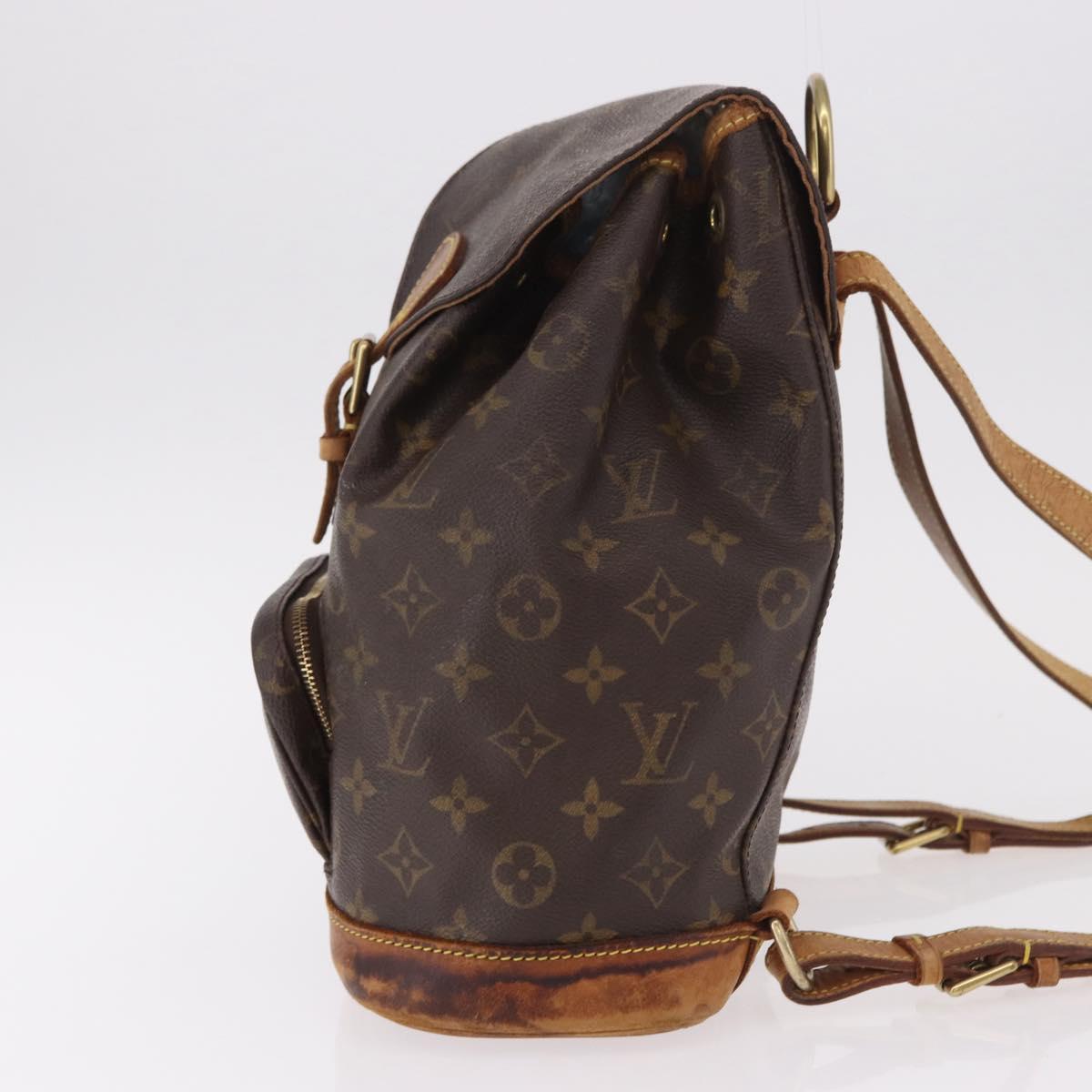 LOUIS VUITTON Monogram Montsouris MM Backpack M51136 LV Auth 184620