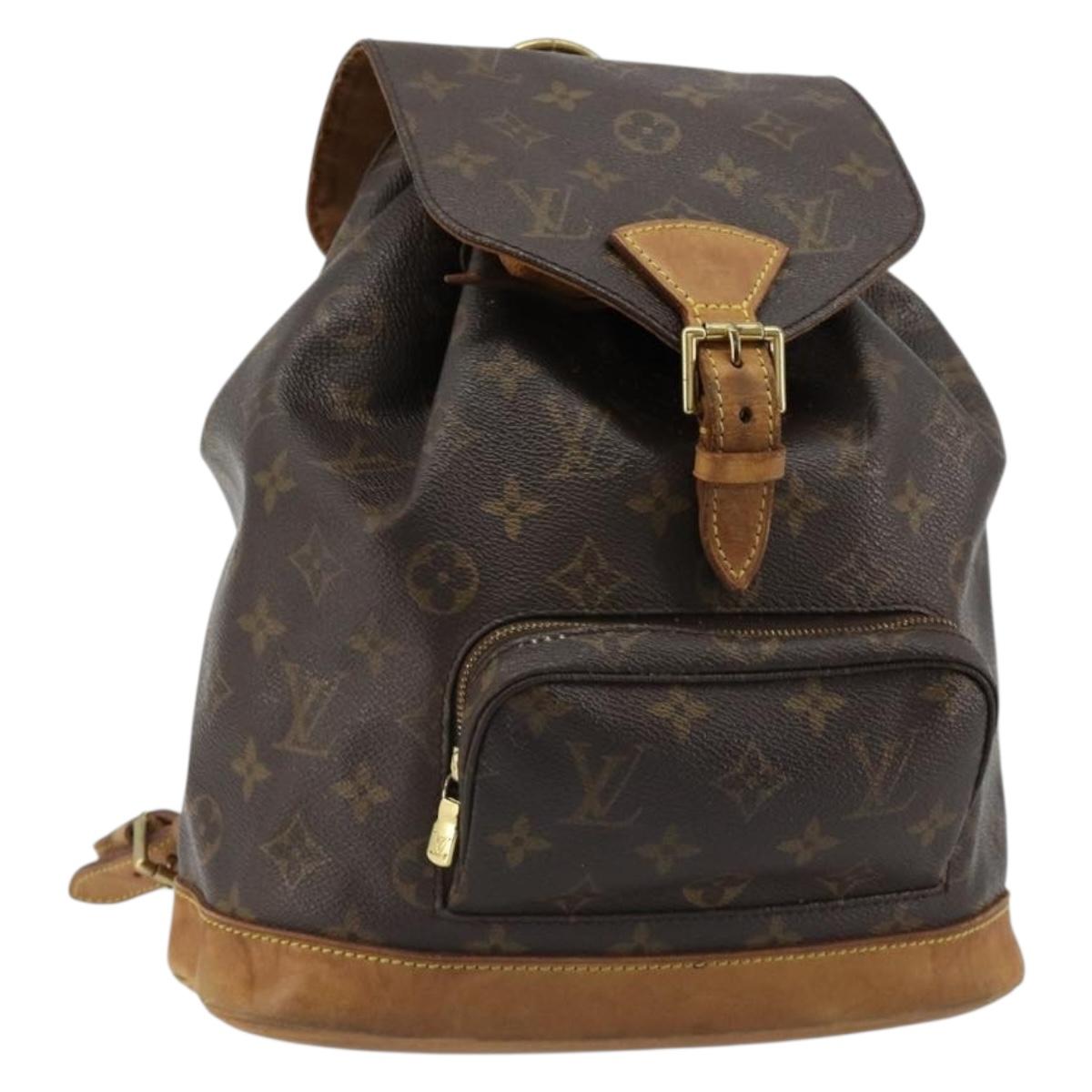 LOUIS VUITTON Monogram Montsouris MM Backpack M51136 LV Auth 184621