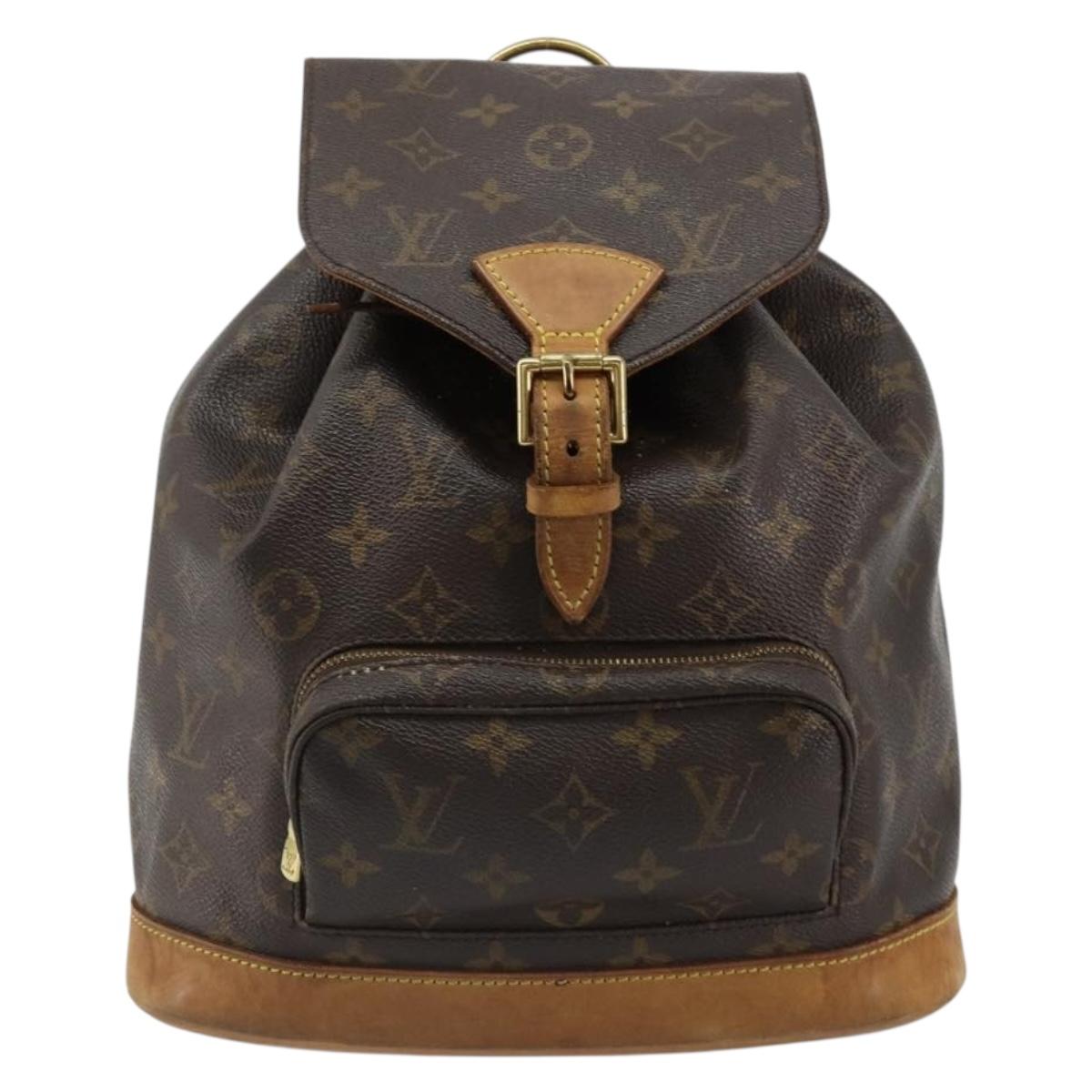 LOUIS VUITTON Monogram Montsouris MM Backpack M51136 LV Auth 184621