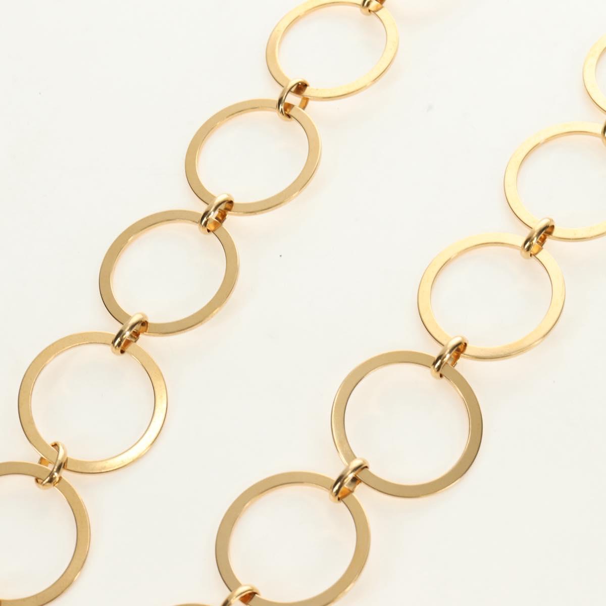 Miu Miu Necklace metal Gold Tone Auth 184634SAM