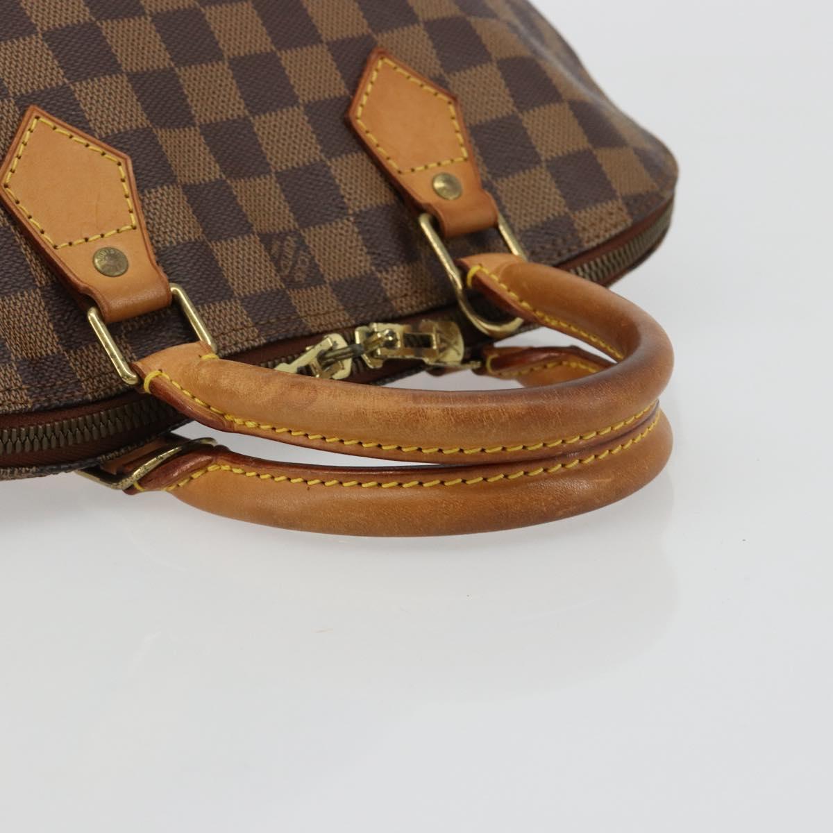 LOUIS VUITTON Damier Ebene Alma Hand Bag N51131 LV Auth 184636A