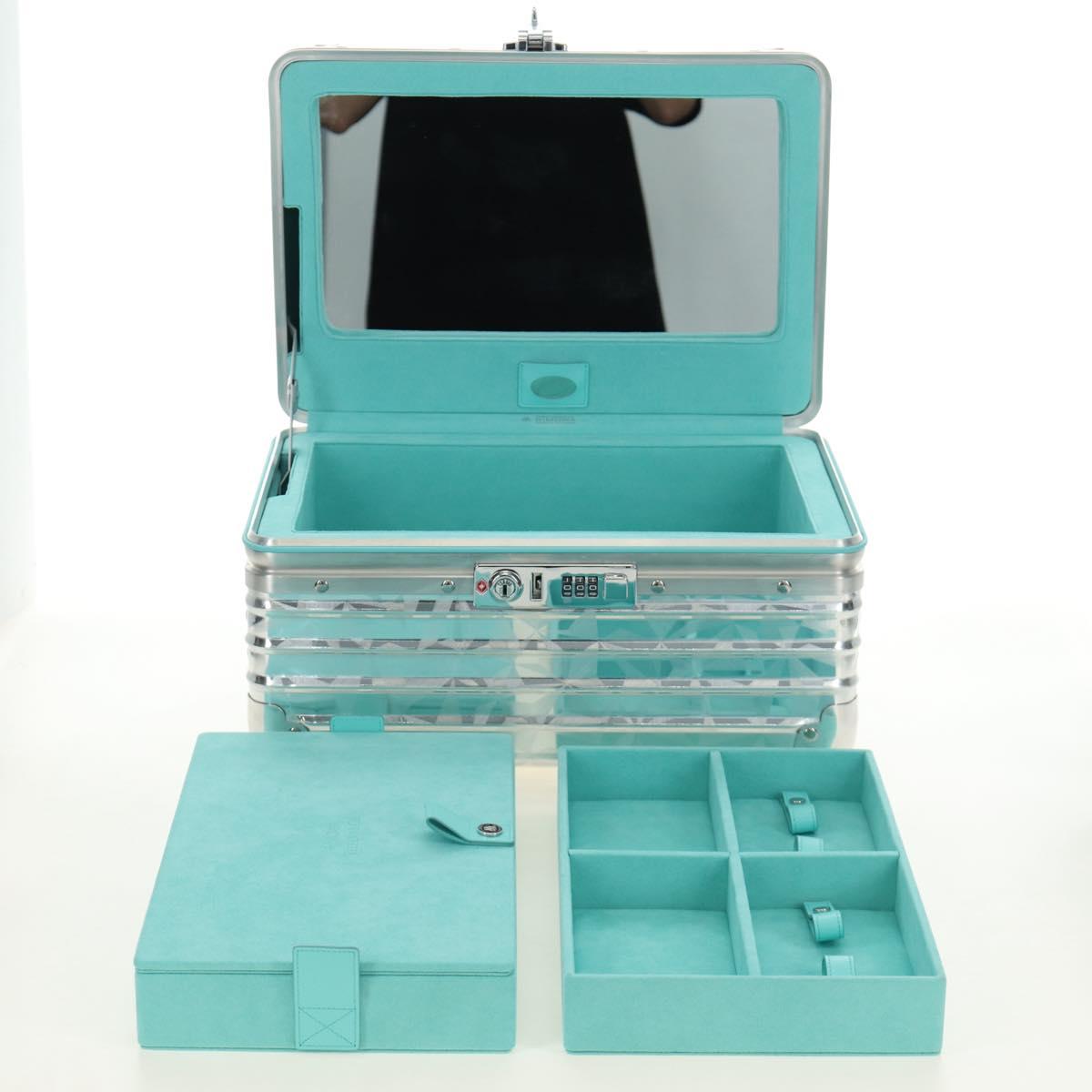 TIFFANY&Co. Rimowa Collaboration Jewelry Box metal Silver tone Auth 184639SM