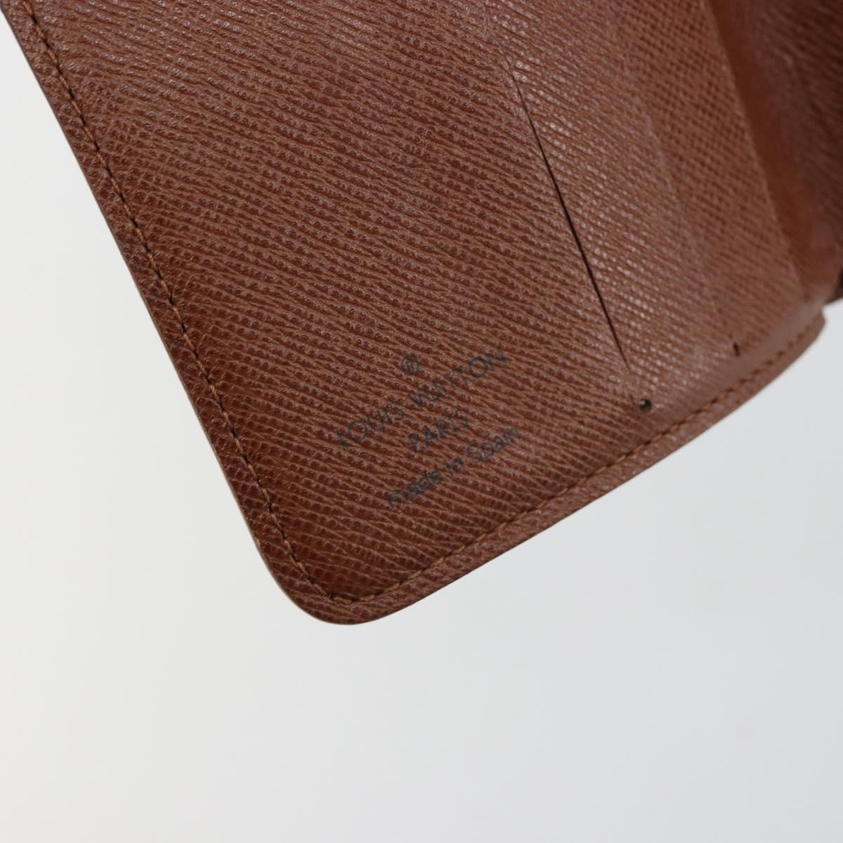 LOUIS VUITTON Monogram Compact Zip Wallet M61667 LV Auth 184642A