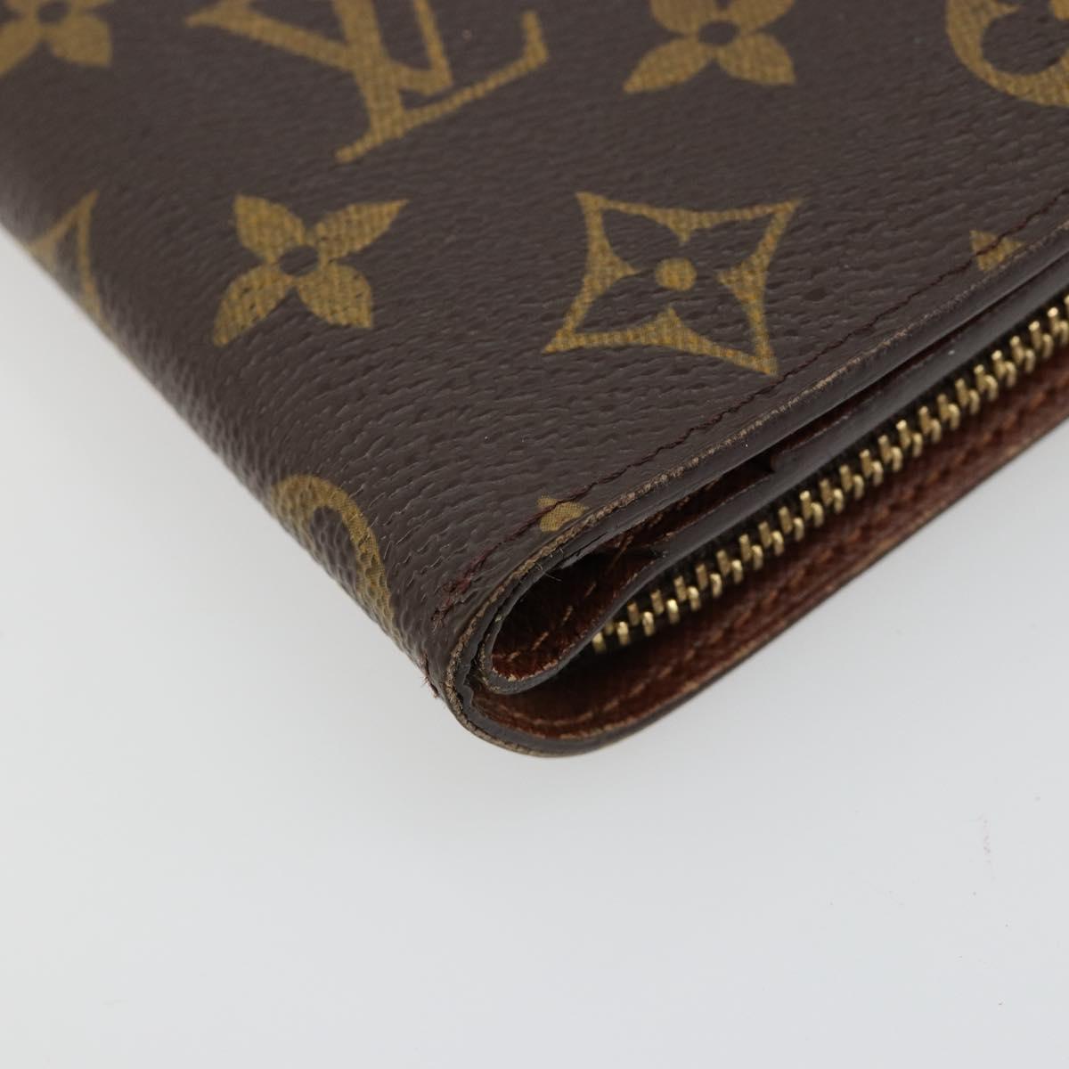 LOUIS VUITTON Monogram Compact Zip Wallet M61667 LV Auth 184642A