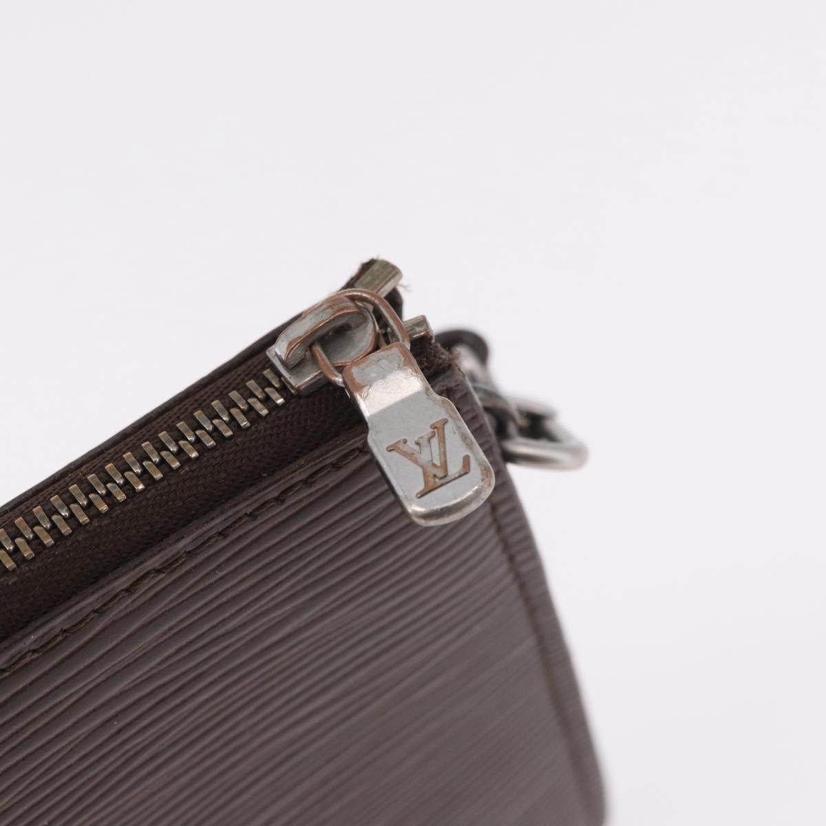 LOUIS VUITTON Epi Pochette Accessoires Pouch Mocha M5294D LV Auth 184652A