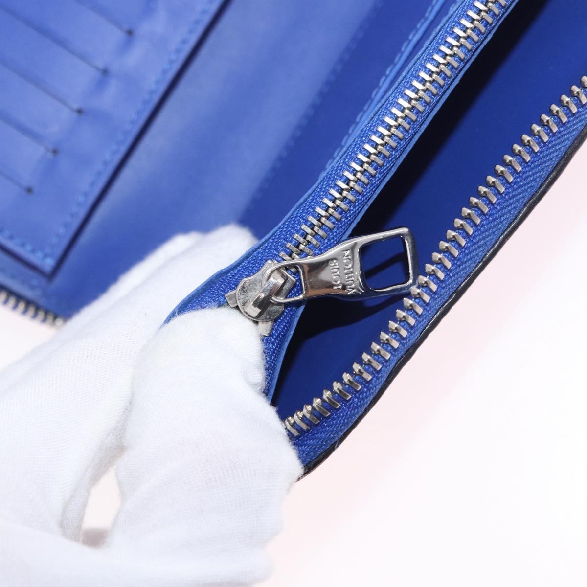 LOUIS VUITTON Taurillon Illusion Zippy Wallet Vertical M81243 LV Auth 184653M