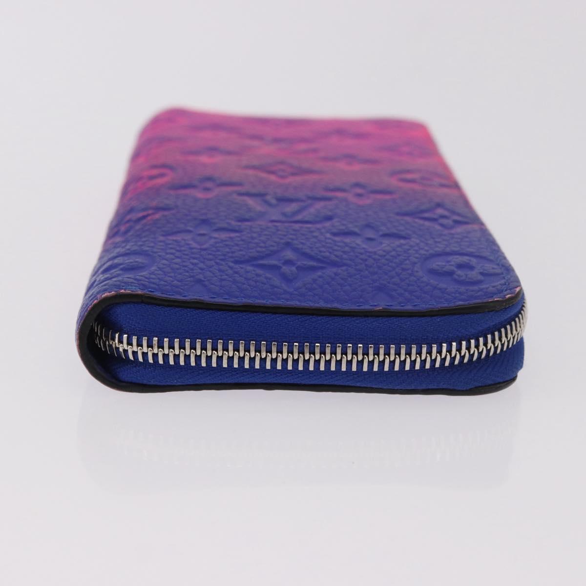 LOUIS VUITTON Taurillon Illusion Zippy Wallet Vertical M81243 LV Auth 184653M