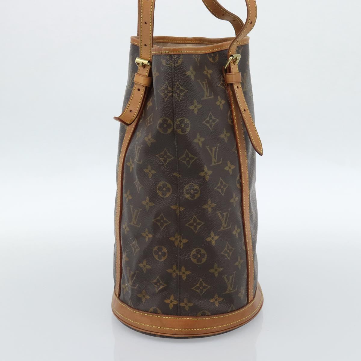 LOUIS VUITTON Monogram Bucket GM Shoulder Bag M42236 LV Auth 184662