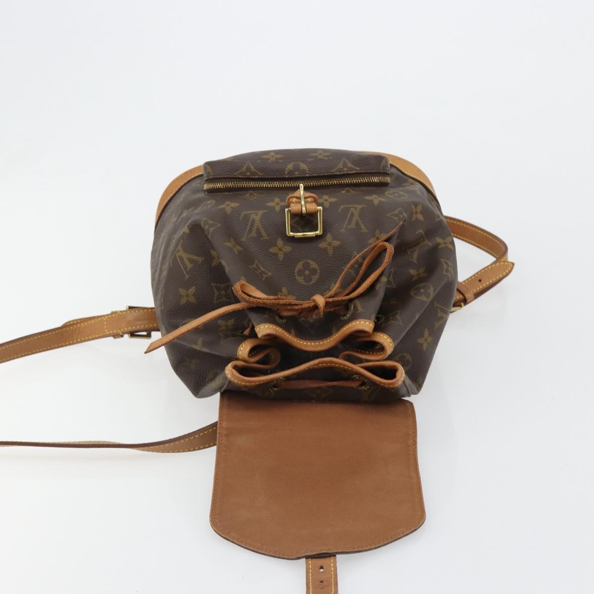 LOUIS VUITTON Monogram Montsouris MM Backpack M51136 LV Auth 184664A