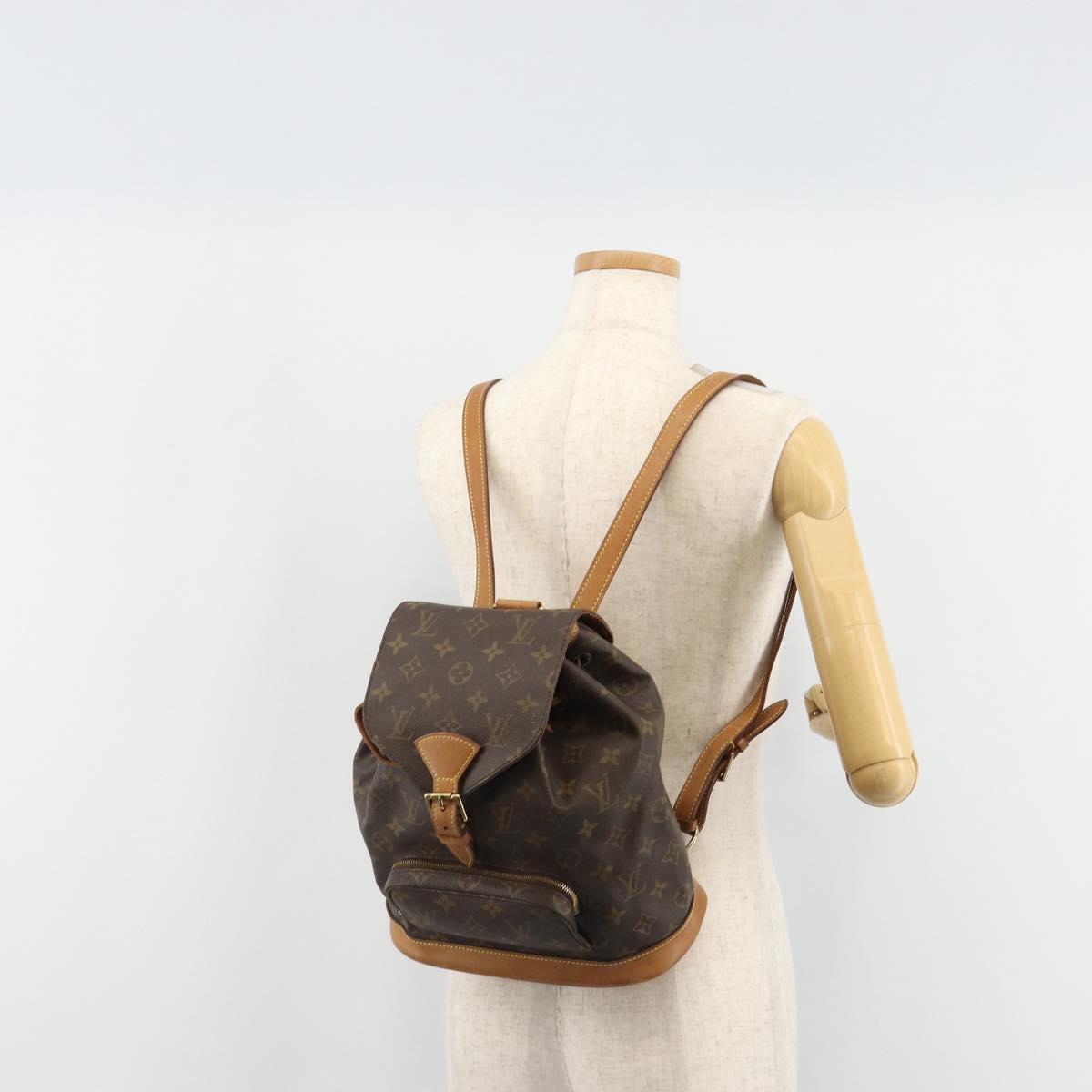 LOUIS VUITTON Monogram Montsouris MM Backpack M51136 LV Auth 184664A