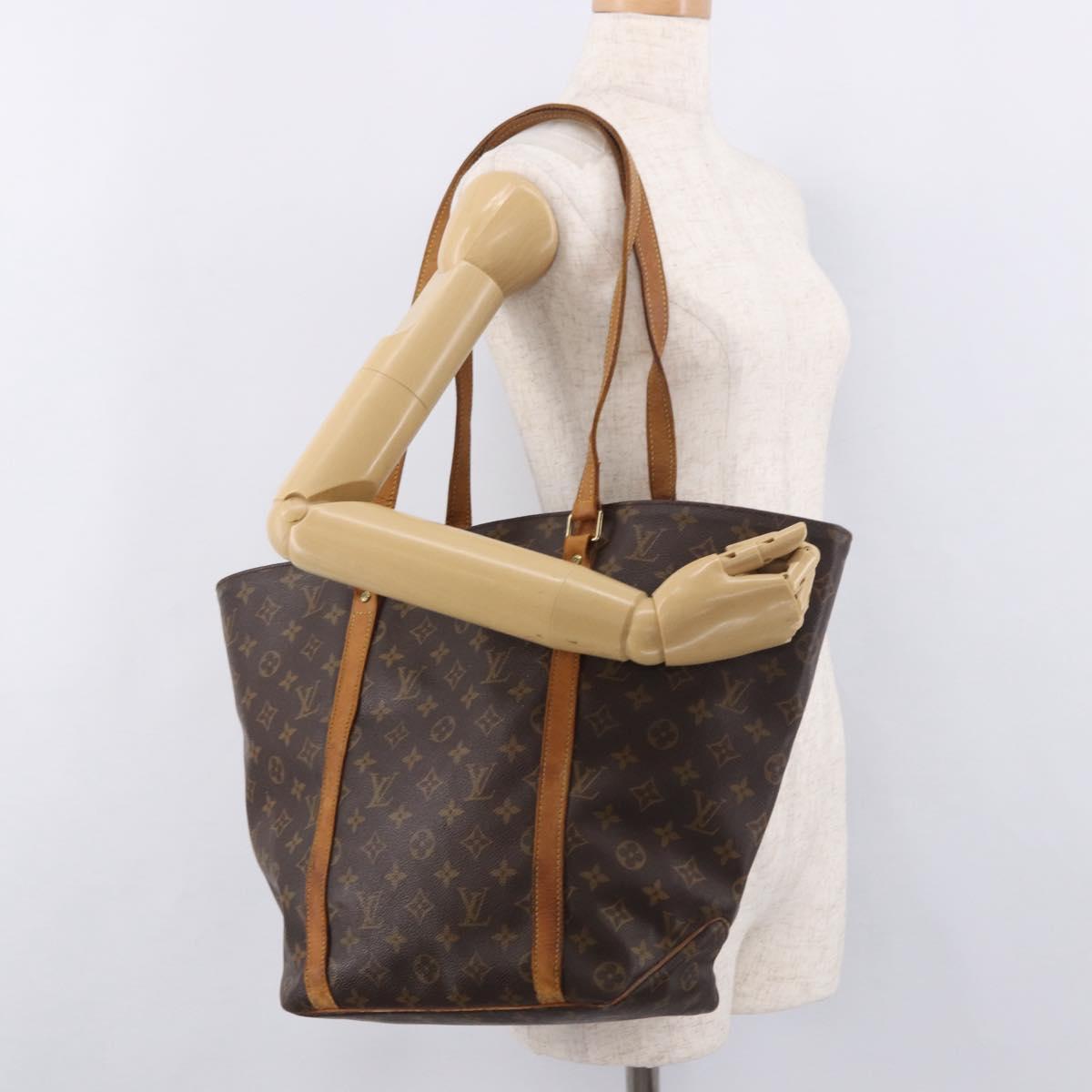 LOUIS VUITTON Monogram Sac Shopping Tote Bag M51108 LV Auth 184667