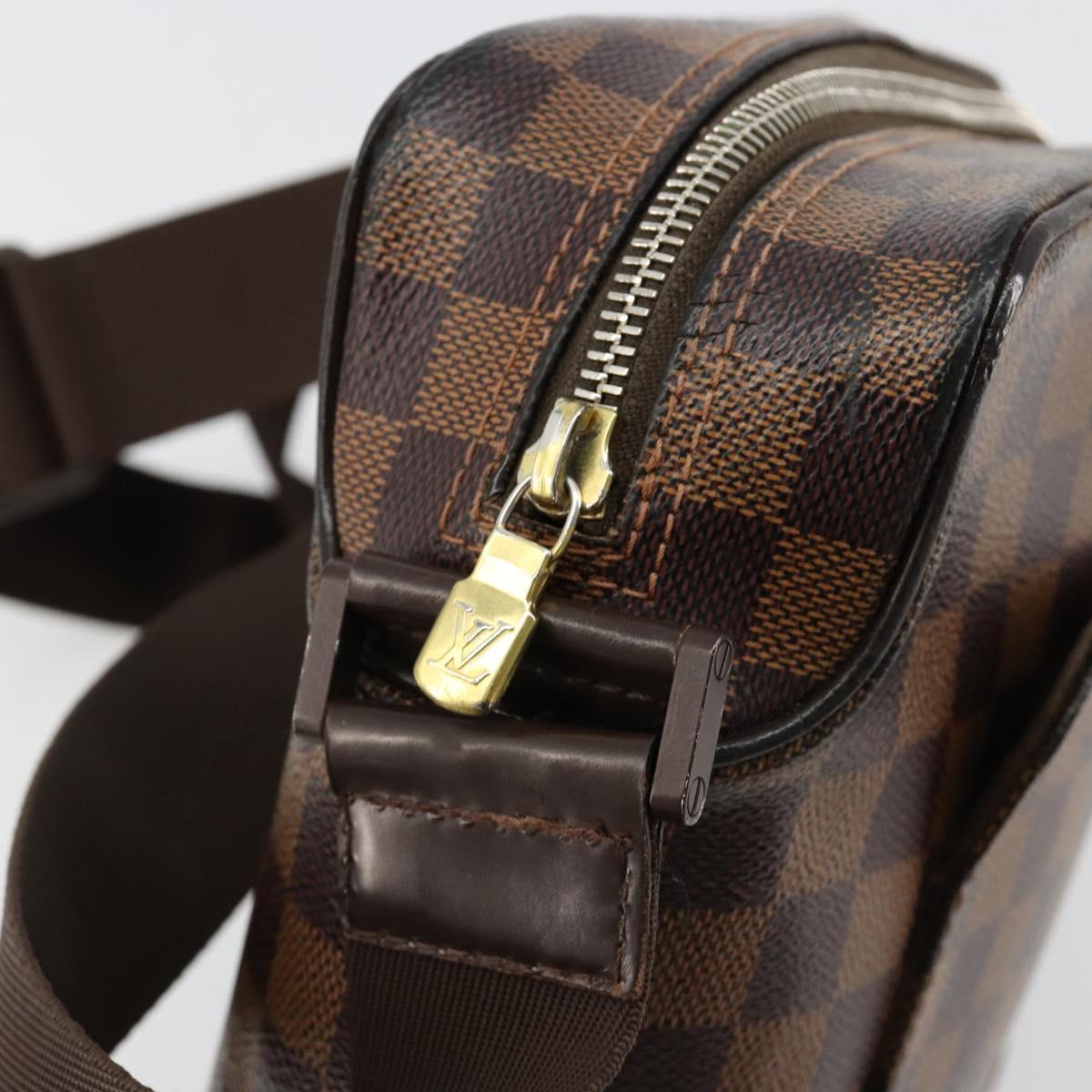 LOUIS VUITTON Damier Ebene Olaf PM Shoulder Bag N41442 LV Auth 184668