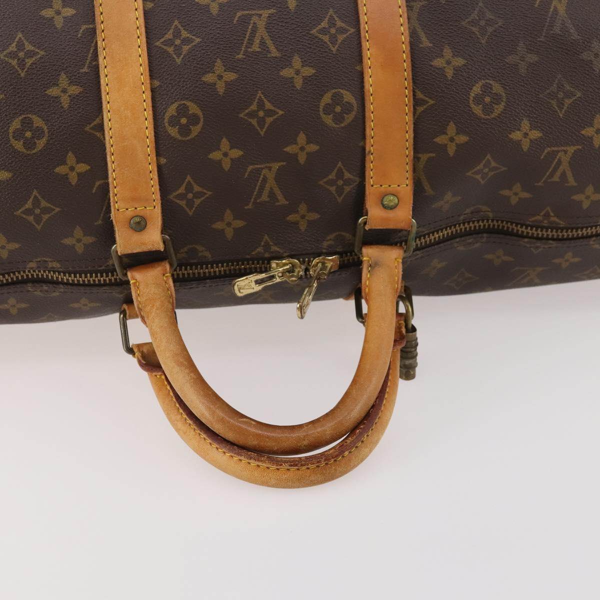 LOUIS VUITTON Monogram Keepall 50 Boston Bag M41426 LV Auth 184669