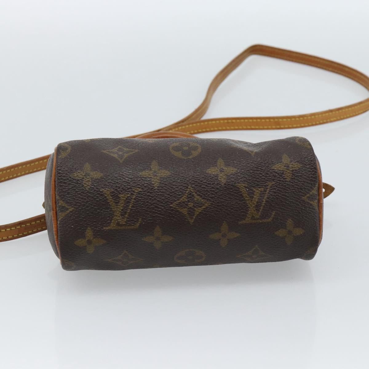 LOUIS VUITTON Monogram Mini Speedy Hand Bag M41534 LV Auth 184671