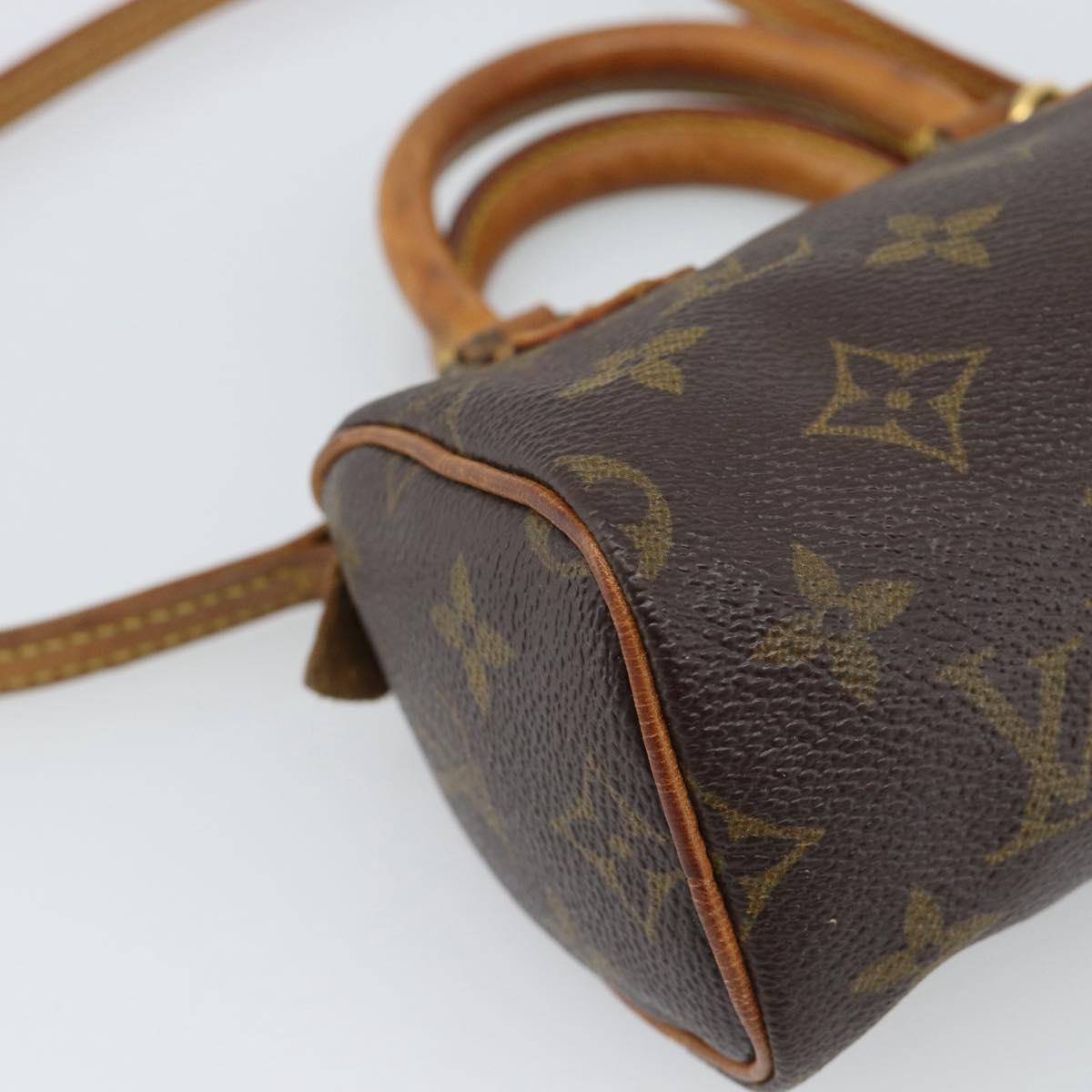 LOUIS VUITTON Monogram Mini Speedy Hand Bag M41534 LV Auth 184671